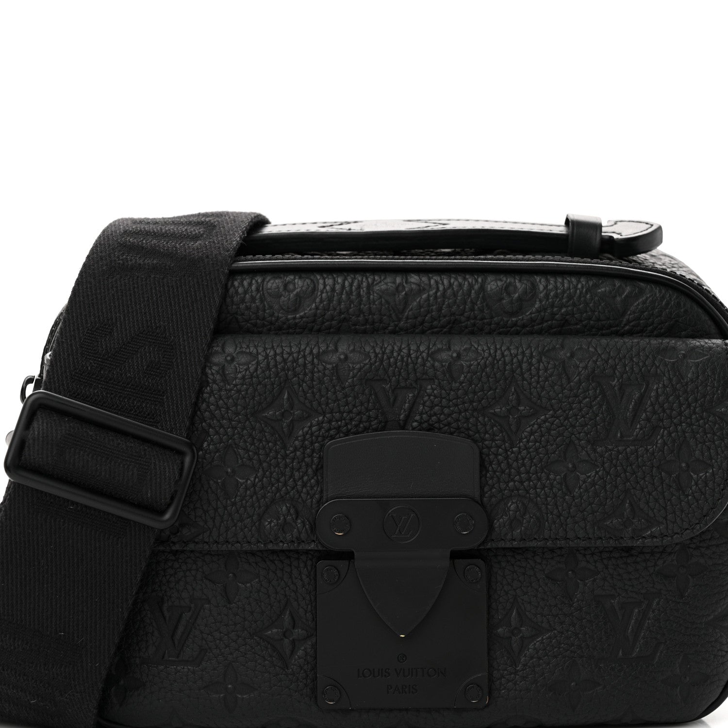 Louis Vuitton Taurillon Monogram S Lock Messenger Black 7 of 10
