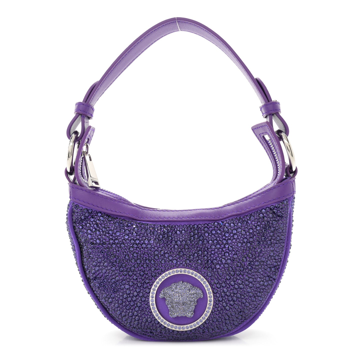 Crystal Repeat Mini Hobo Purple