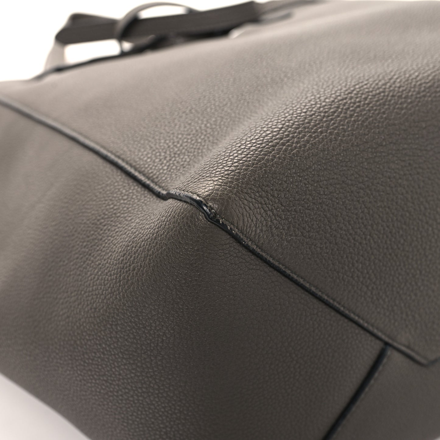 Soft Grained Calfskin Small Belt Cabas Phantom Medium Grey
