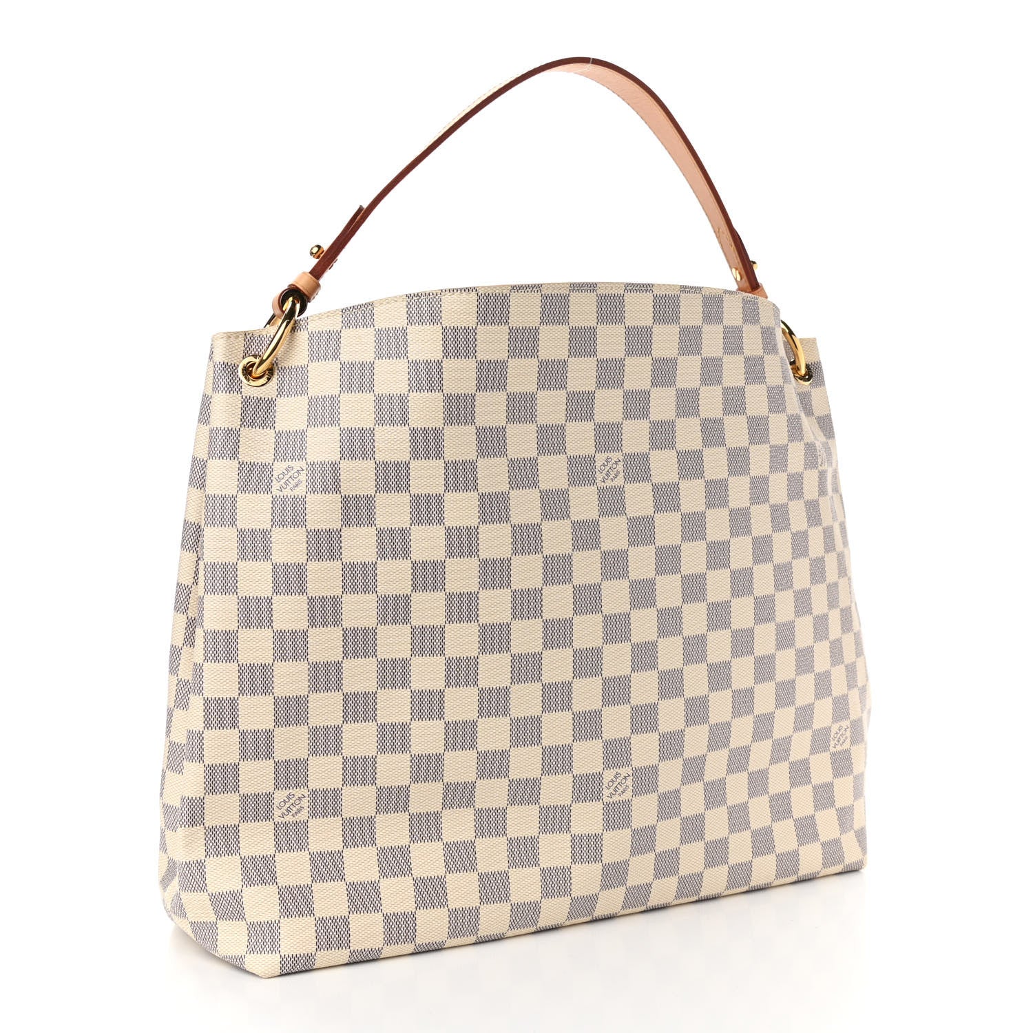 Louis Vuitton Damier Azur Graceful MM Rose Ballerine 2 of 10