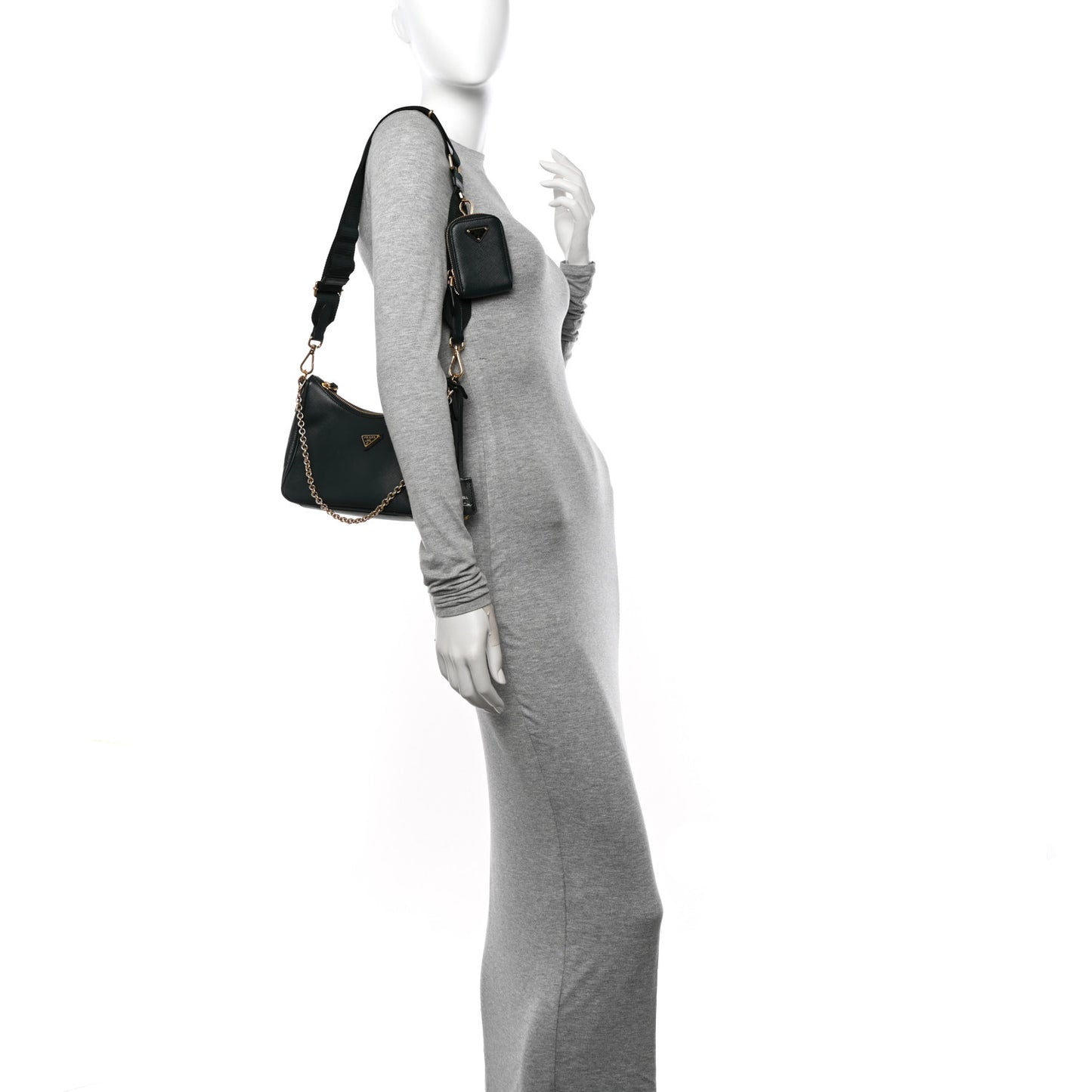 Saffiano Lux Re-Edition 2005 Shoulder Bag Smeraldo