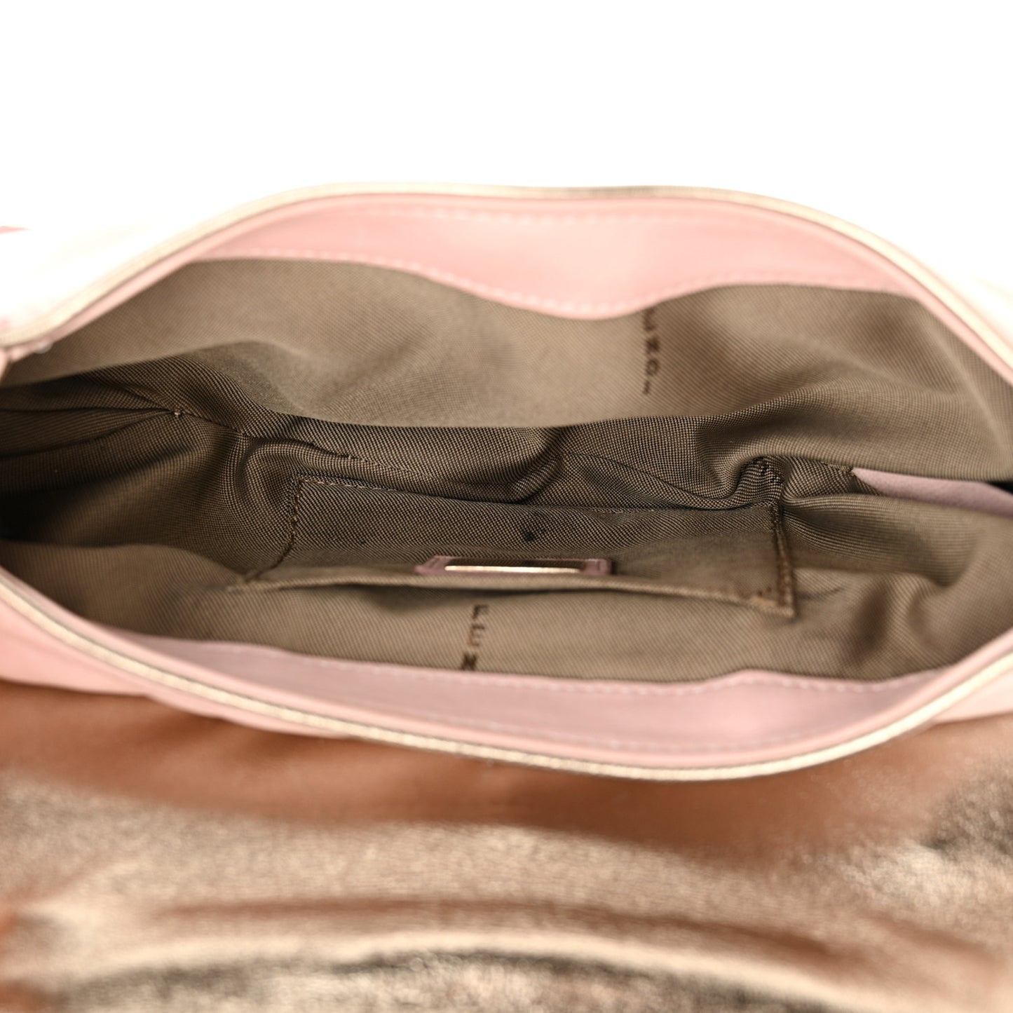 Nappa Flipping Mini Vanity Mirror Clutch Rose