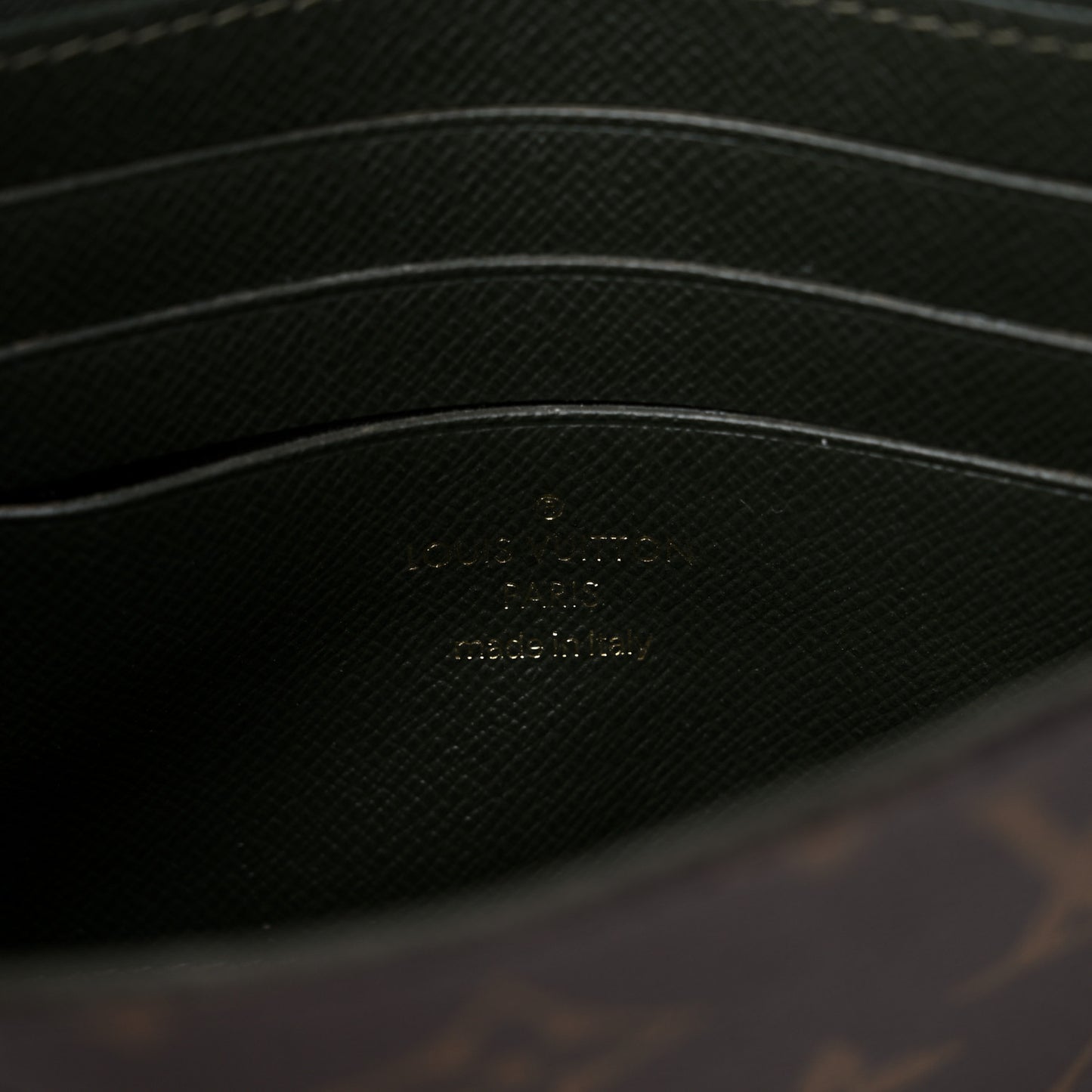 Monogram Felicie Strap & Go Kaki