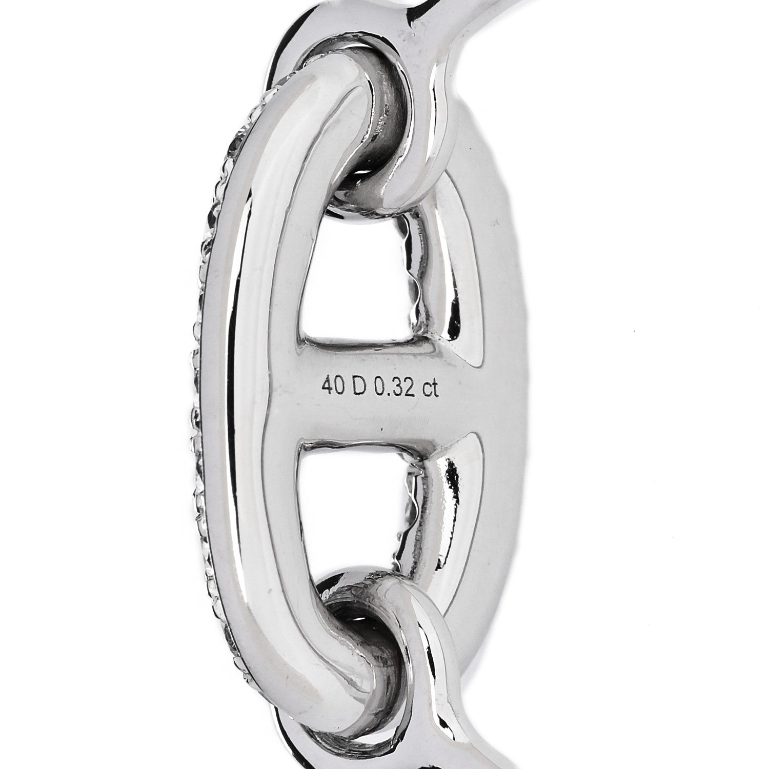 Hermes 18K White Gold Diamond New Farandole Ring 52 6 5 of 6