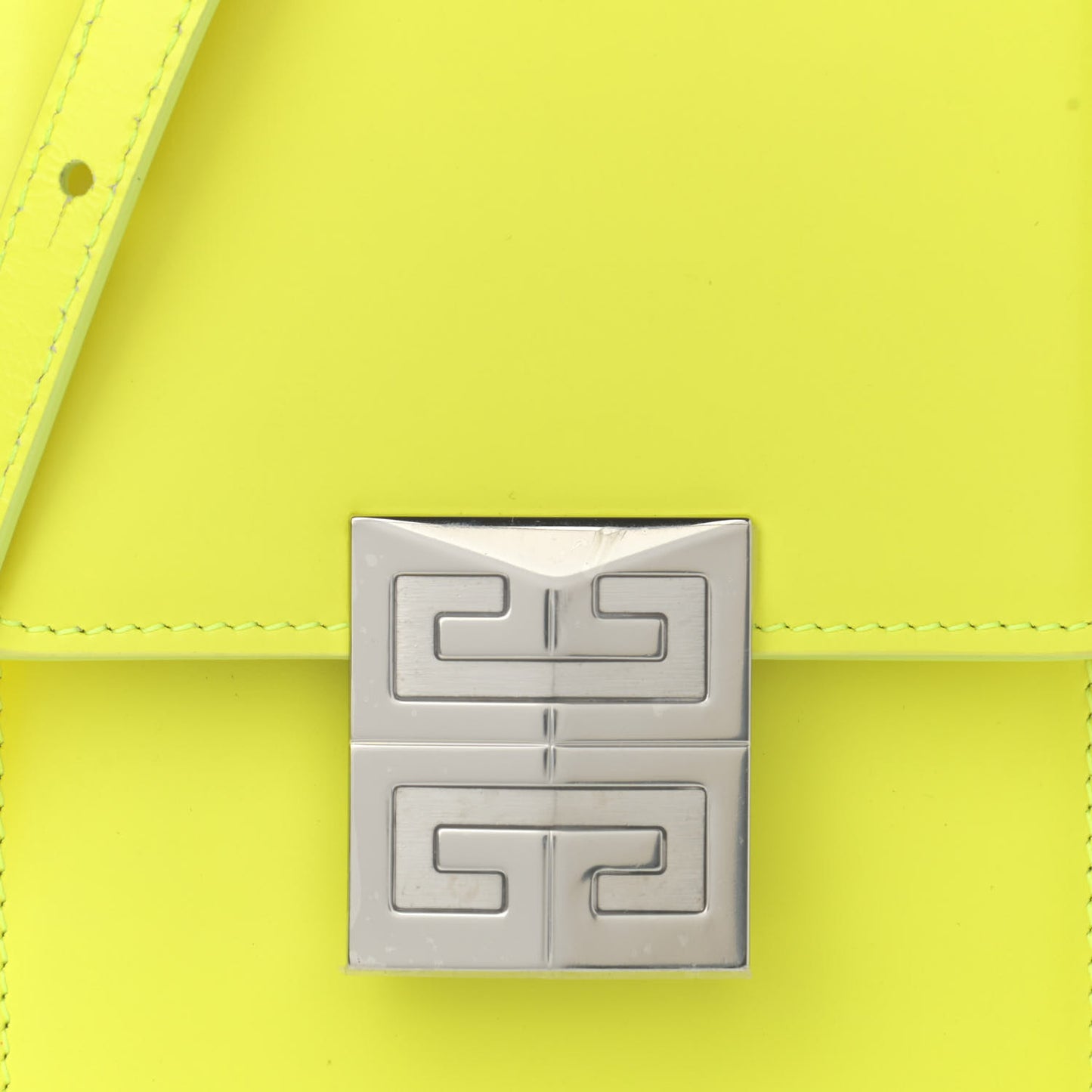 Box Calfskin Mini 4G Vertical Bag Fluo Yellow