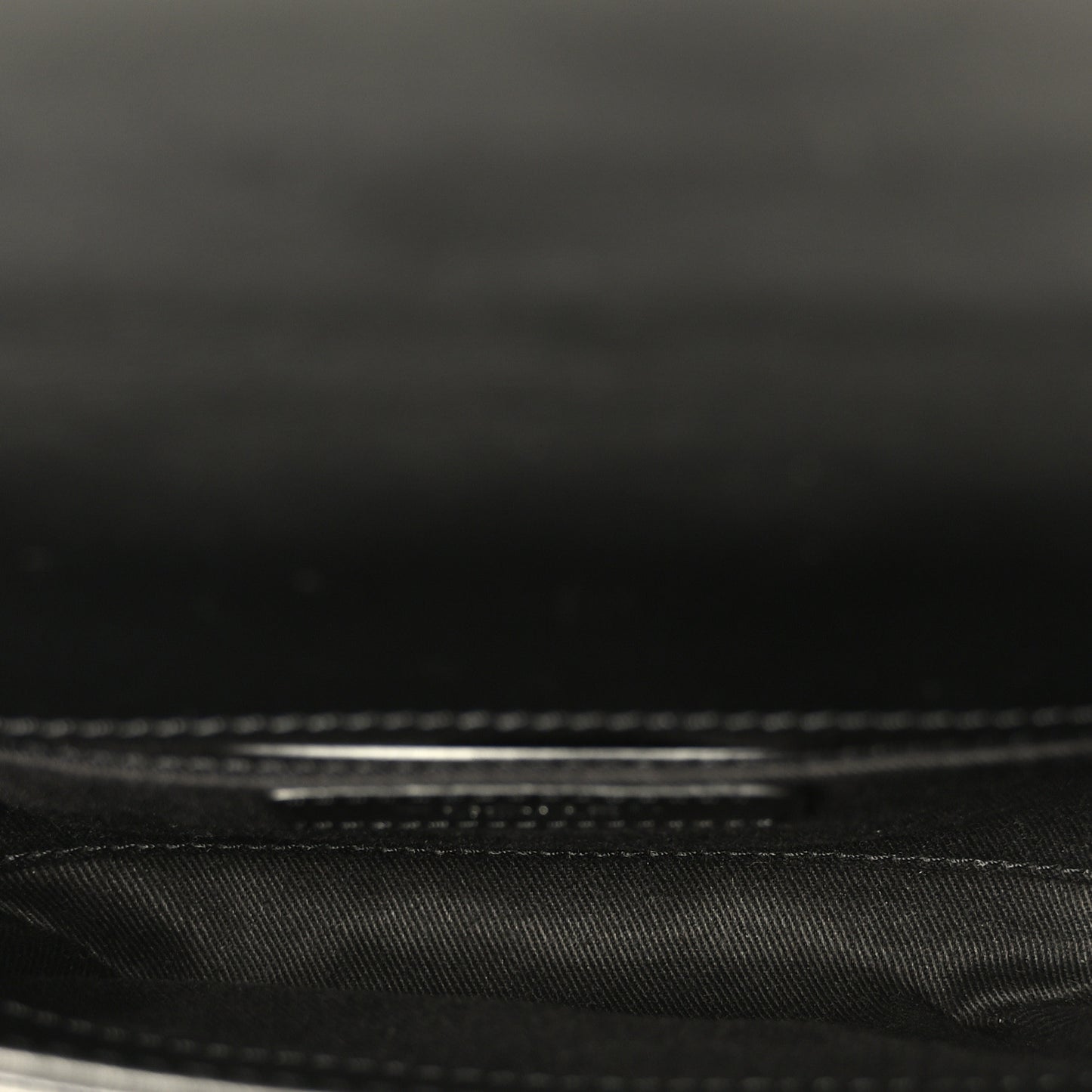 Calfskin Quilted CC Uniform Flap Belt Bag Black