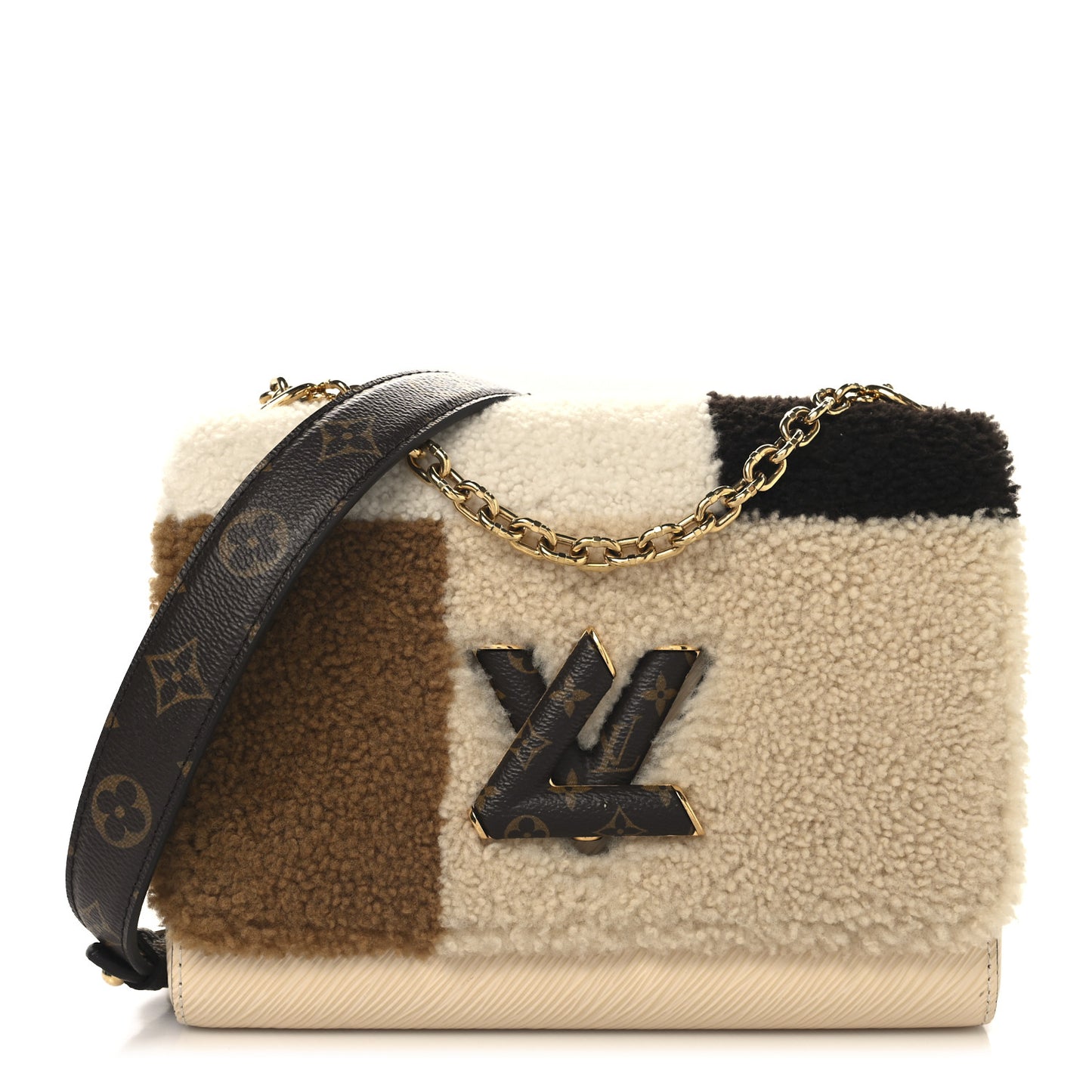 Monogram Epi Teddy Twist MM Creme
