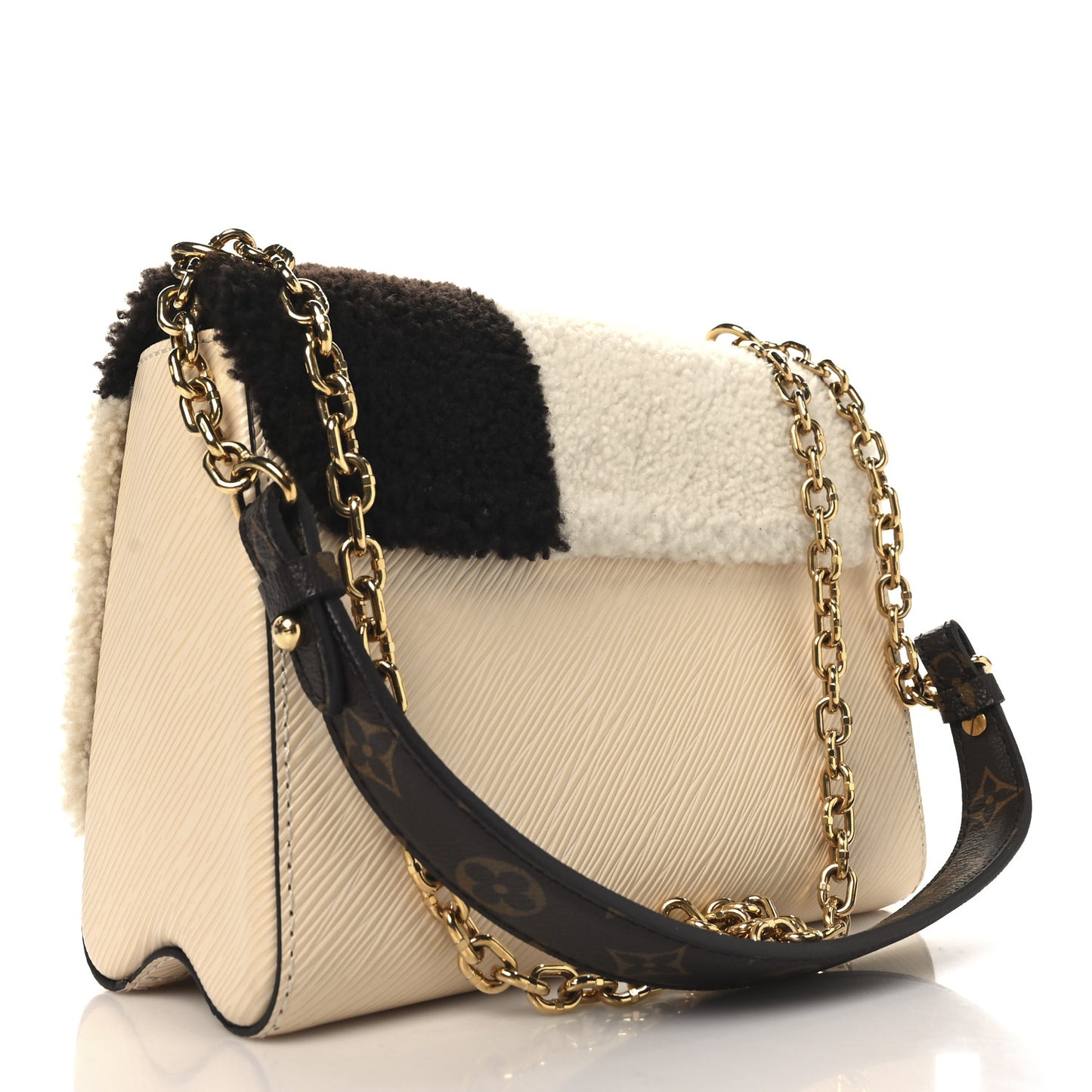 Monogram Epi Teddy Twist MM Creme