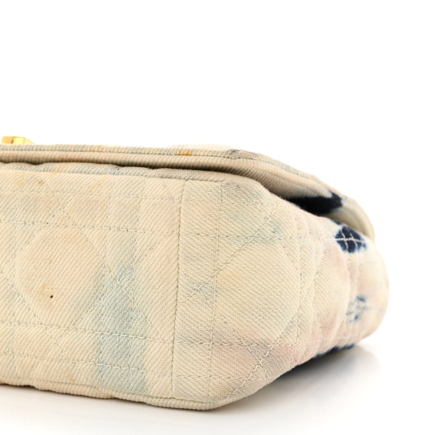 Denim Tie Dye Cannage Small Caro Bag Multicolor