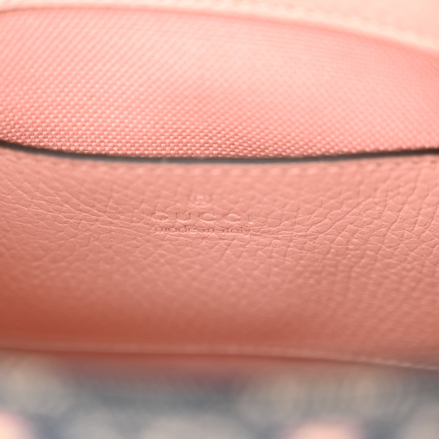 Gucci Denim Dollar Calfskin GG Monogram Mini Retro Interlocking G Tote Bag Blue Tea Multicolor Powder Pink 6 of 12