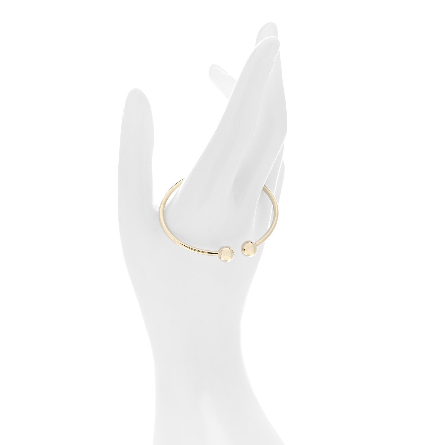 Tiffany 18K Yellow Gold HardWear Ball Wire Bracelet 2 of 5