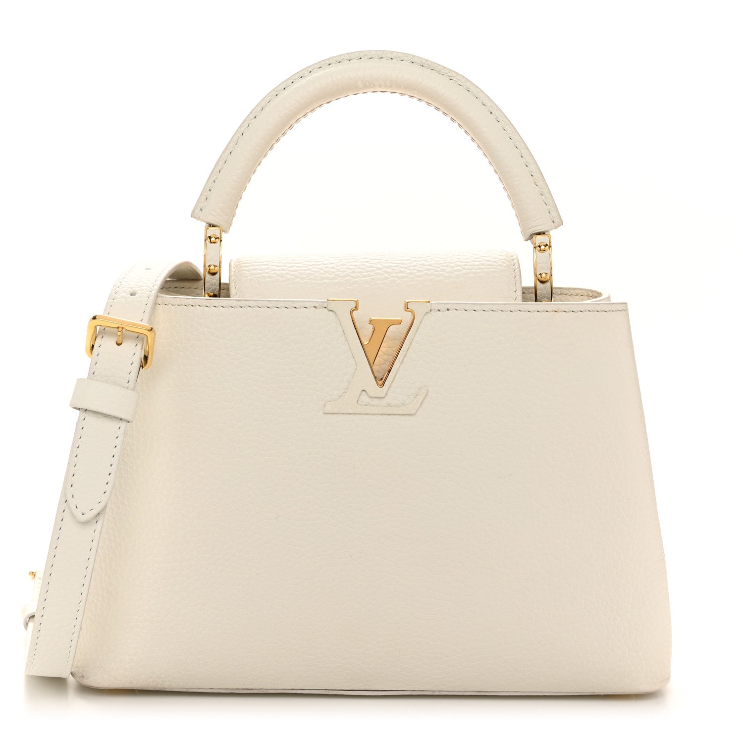 Louis Vuitton Taurillon Capucines BB Blanc Casse 1 of 10