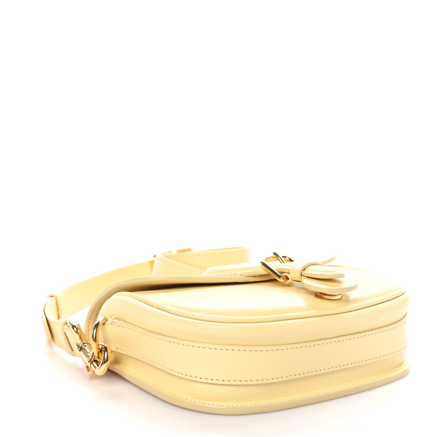 Box Calfskin Small Bobby Flap Pale Yellow