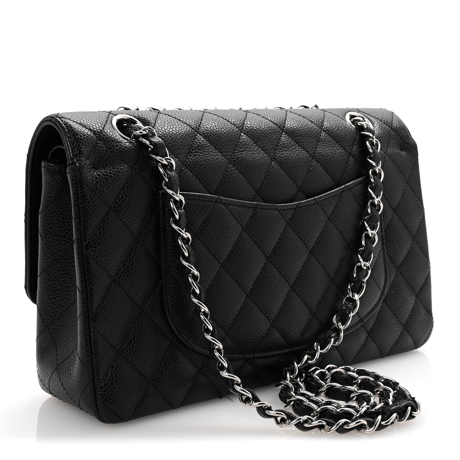 Chanel Caviar Quilted Medium Double Flap Black 3 of 10