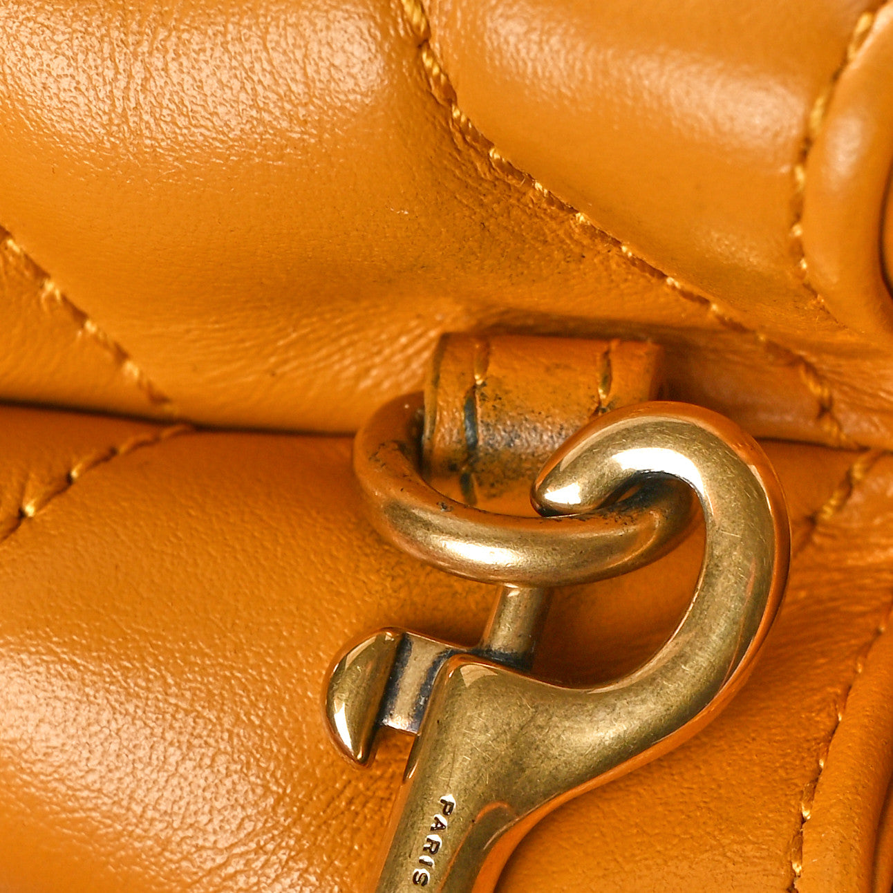 Saint Laurent Calfskin Y Quilted Monogram Toy Loulou Crossbody Bag Cheddar 12 of 12