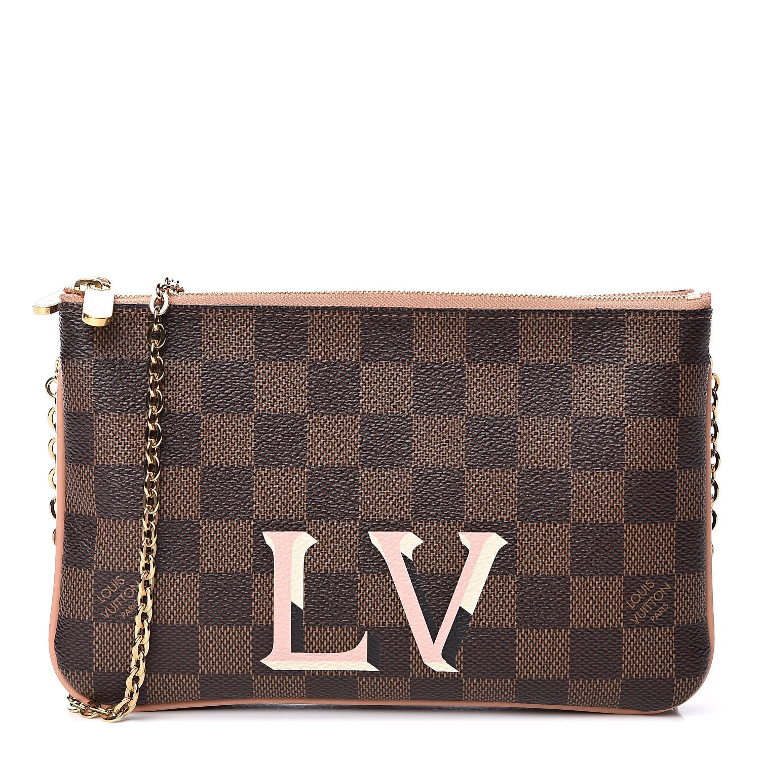 Louis Vuitton Damier Ebene Double Zip Pochette 519391 – FASHIONPHILE