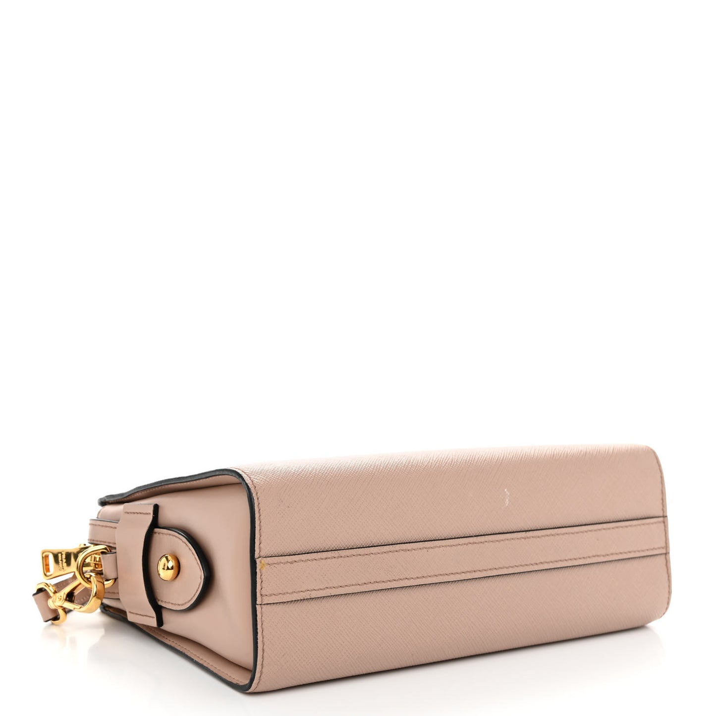Saffiano City Calfskin Esplanade Crossbody Bag Cipria