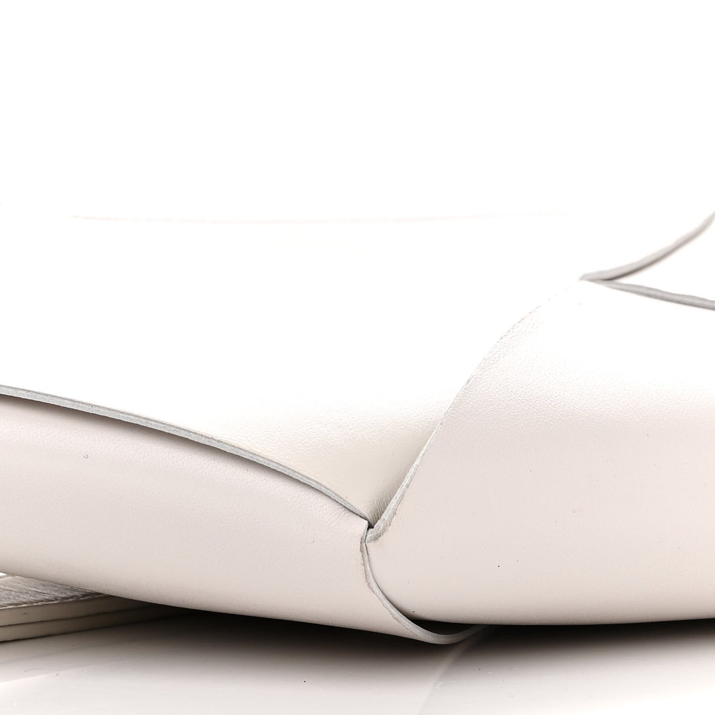 Nappa Maxi Intrecciato Hexagon Belt Bag White