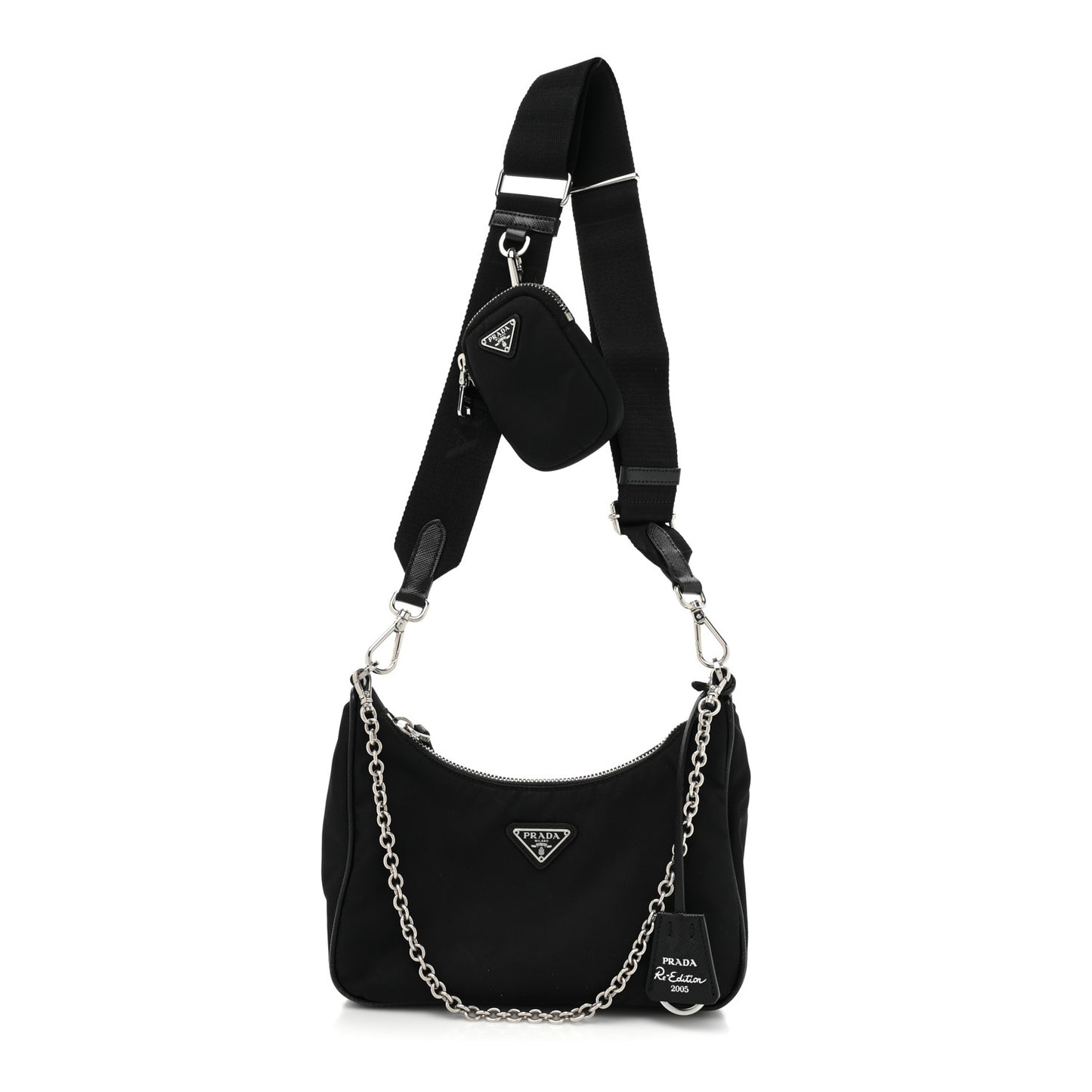 Nylon Re-Edition 2005 Shoulder Bag Black
