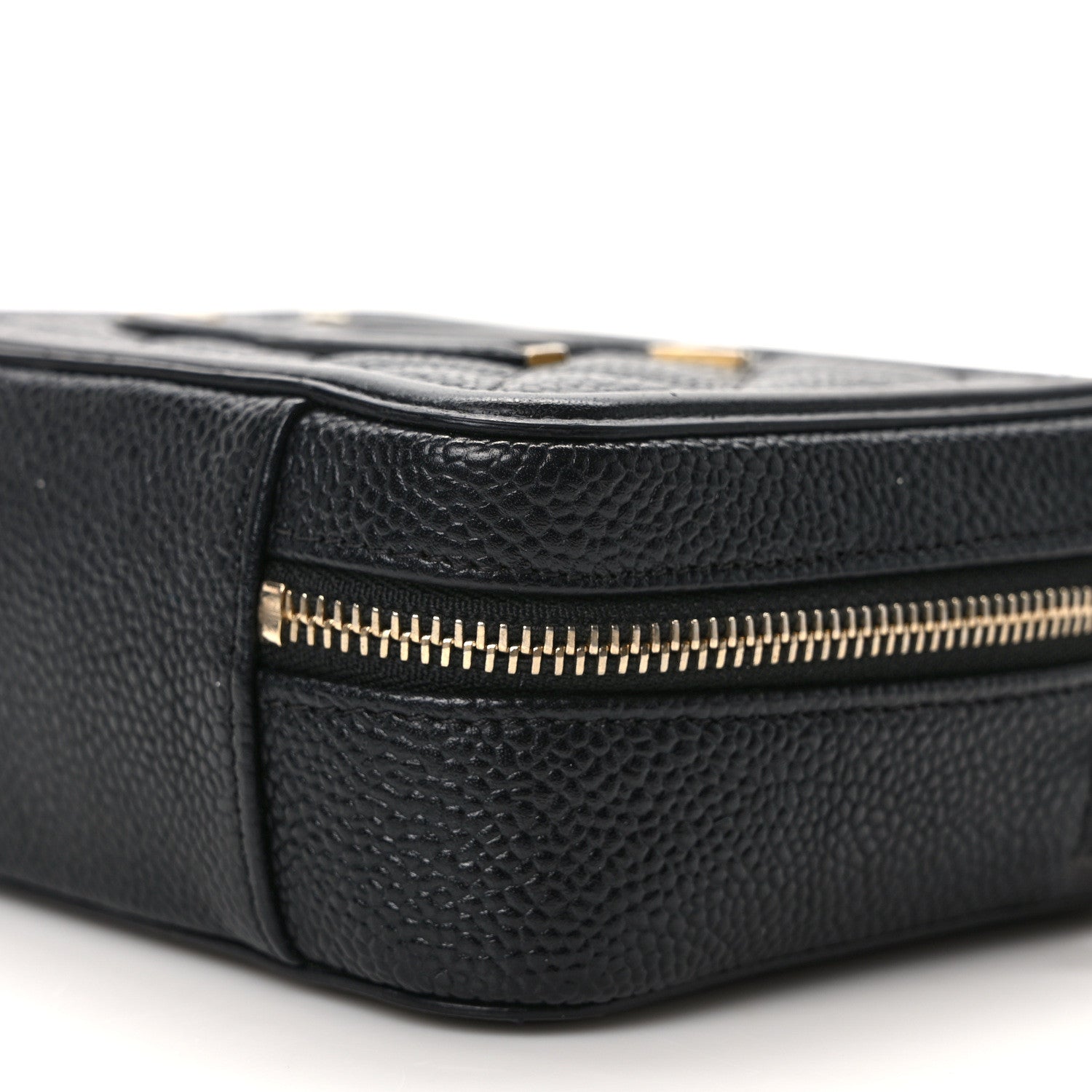 Chanel Caviar Quilted CC Filigree Vanity Clutch With Chain Black 10 of 10
