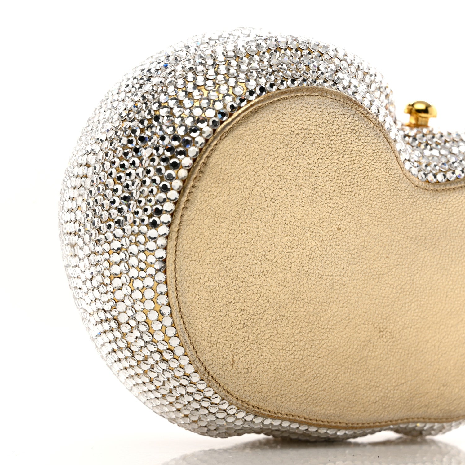 Judith Leiber Swarovski Crystal Sleeping Cat Minaudiere Clutch Silver 10 of 10