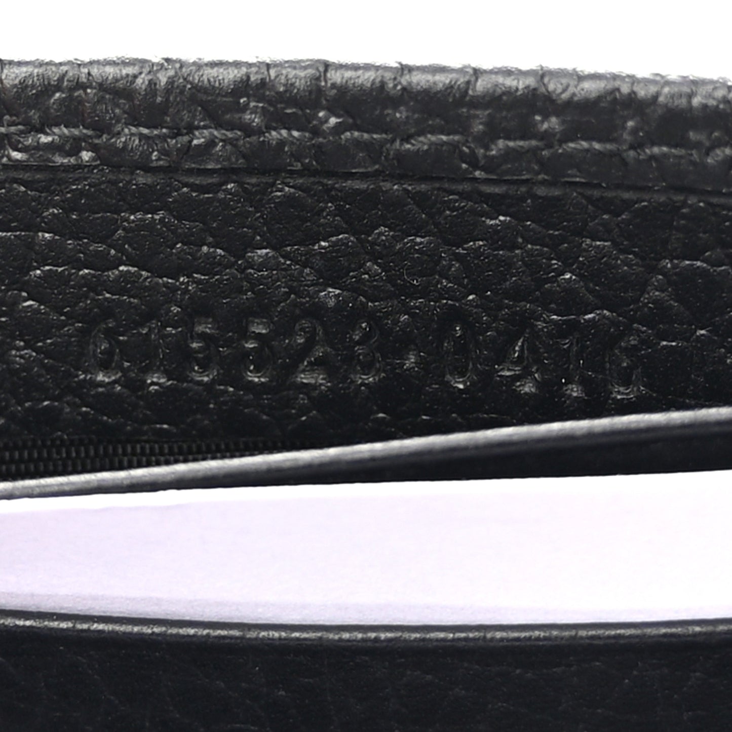 Dollar Calfskin Interlocking G Chain Wallet Black