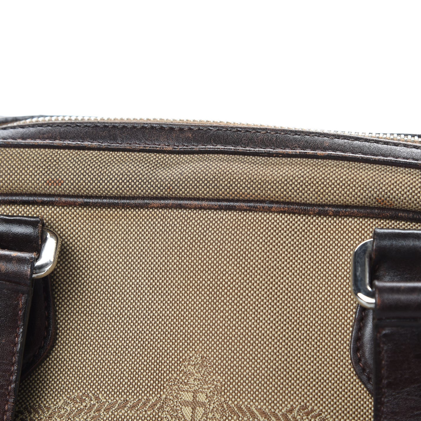 Jacquard Logo Bauletto Corda Bruciato