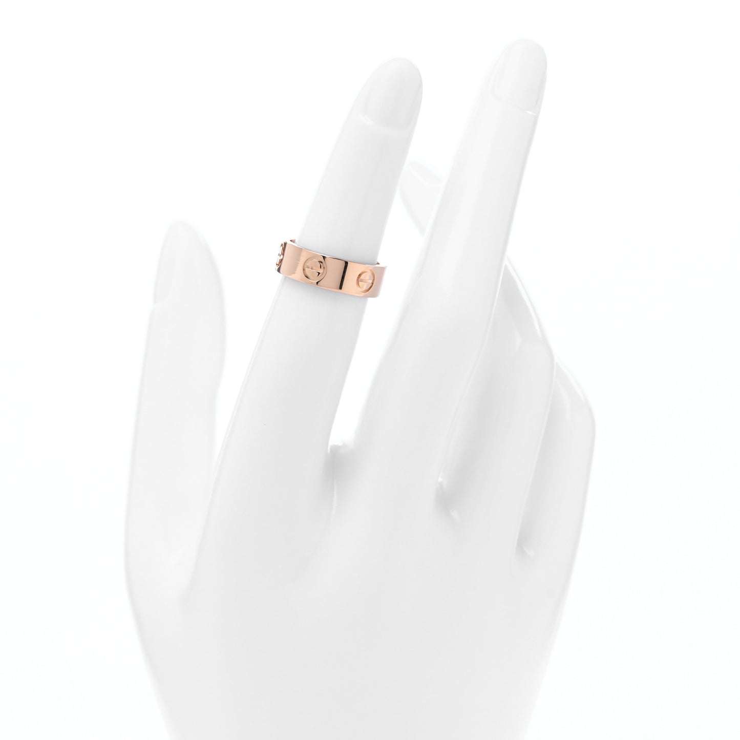 18K Pink Gold 5.5mm LOVE Wedding Band Ring 48 4.5