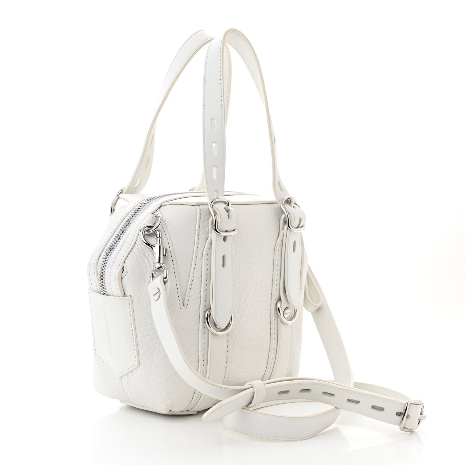 Alexander Wang Pebbled Calfskin Mini Emile White 3 of 13
