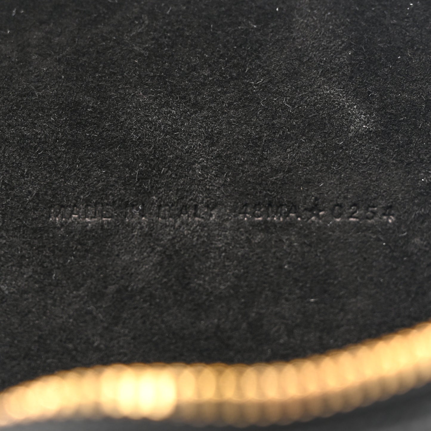 Grained Calfskin Caro Double Pouch Black
