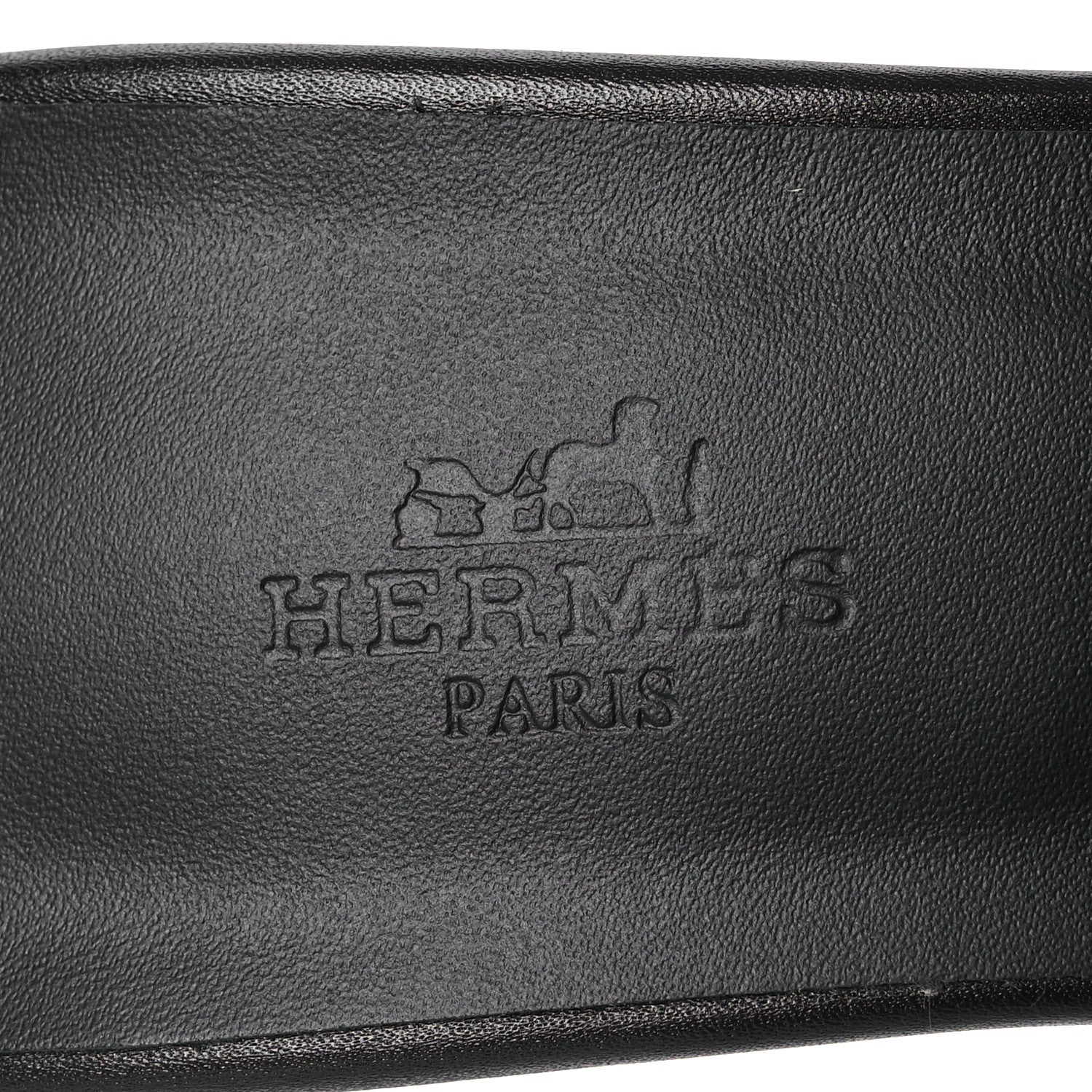 Hermes Calfskin Gigi 50 Sandals 38 Black 9 of 11