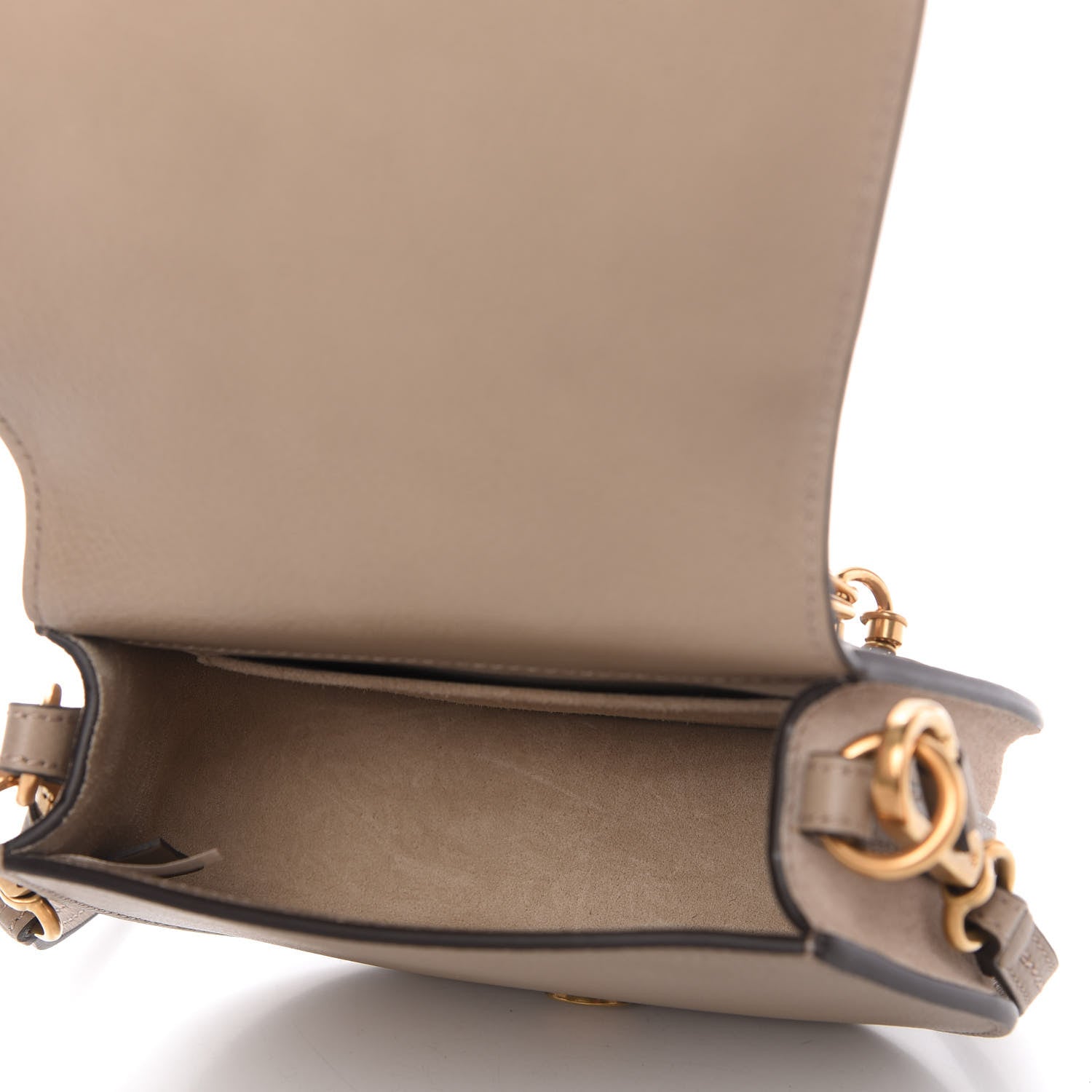 Chloe Calfskin Suede Small Nile Bracelet Bag Motty Grey 5 of 10