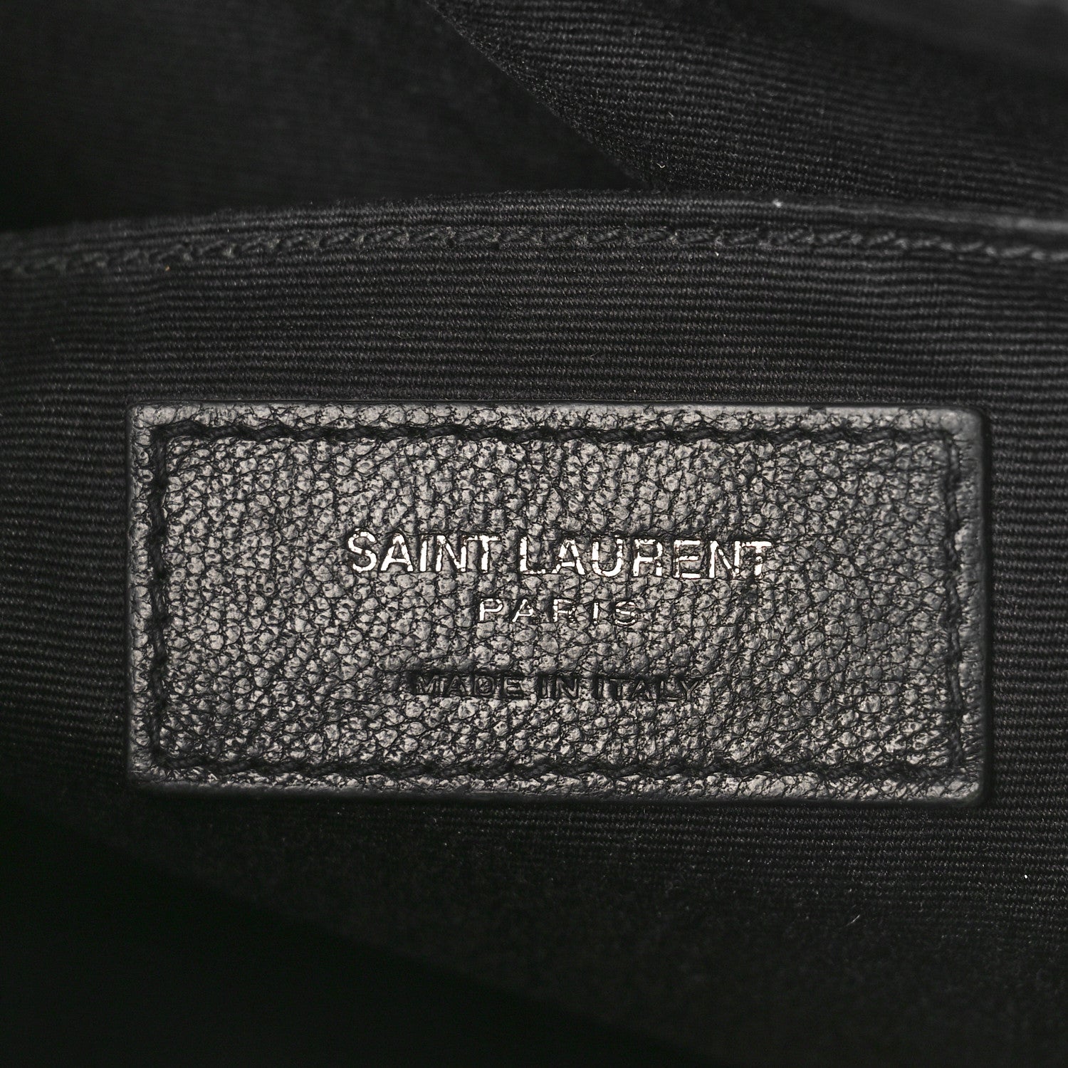 Saint Laurent Calfskin Matelasse Monogram Monochrome Lou Camera Bag Black 6 of 11