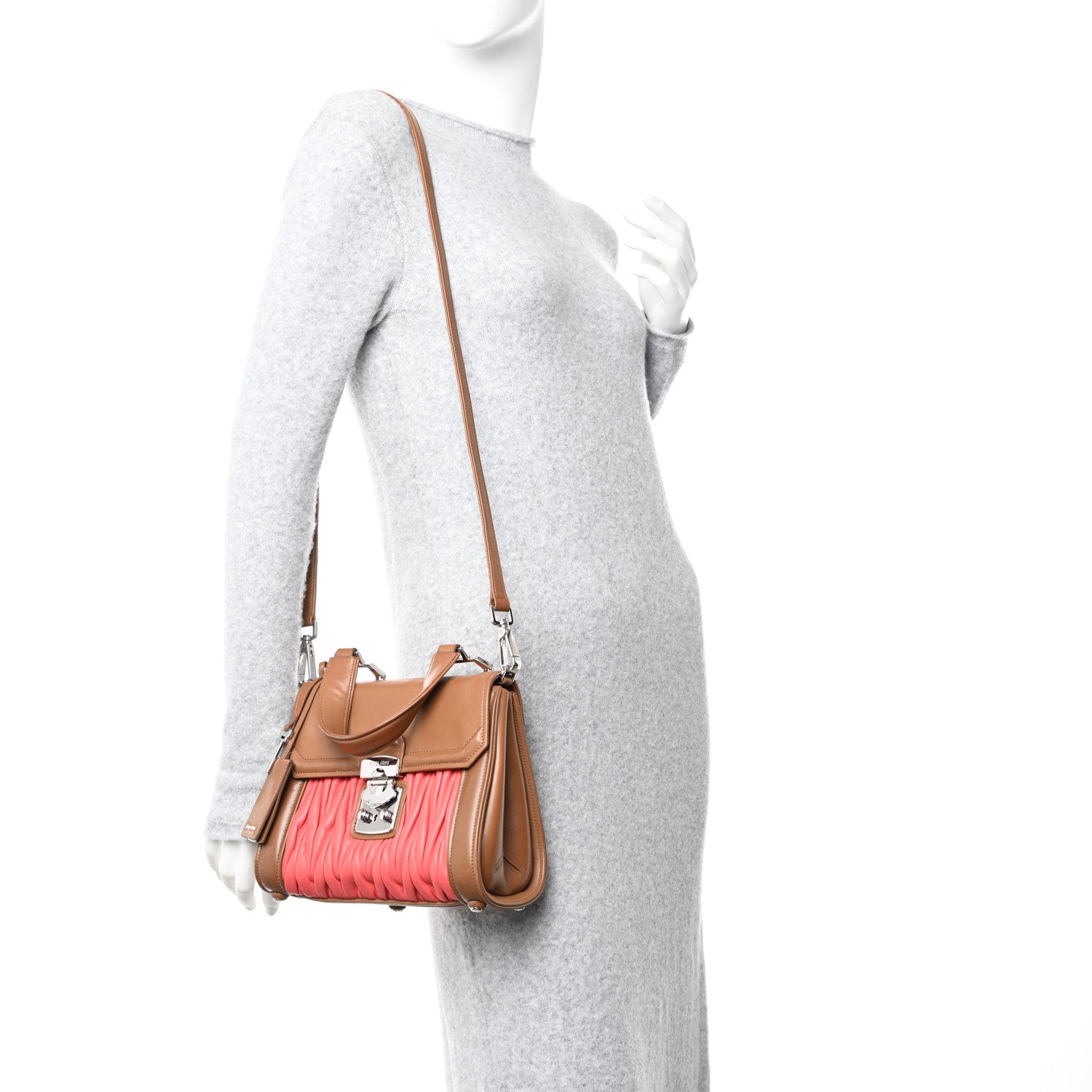 Miu Miu Nappa Matelasse Top Handle Tote 2 of 17