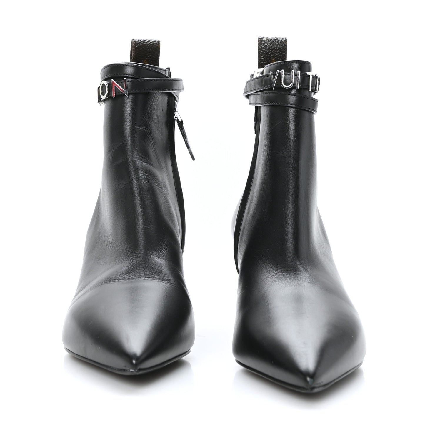 Calfskin Call Back Ankle Boots 36 Black