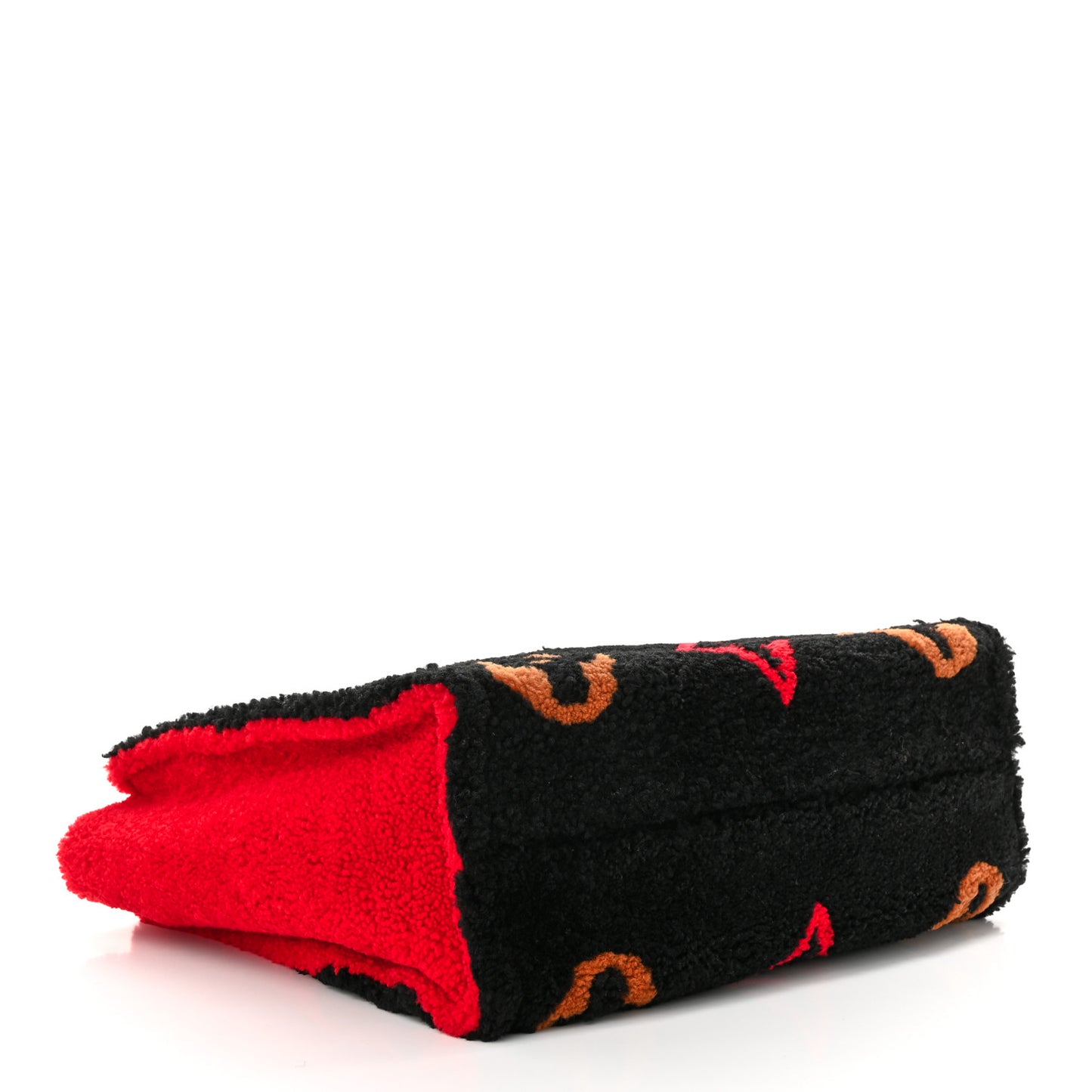 Shearling Monogram Giant Teddy Onthego GM Black Red