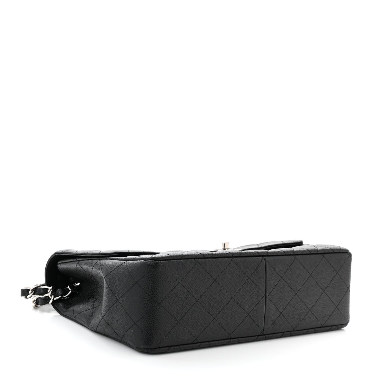 Caviar Quilted Jumbo Single Flap Black