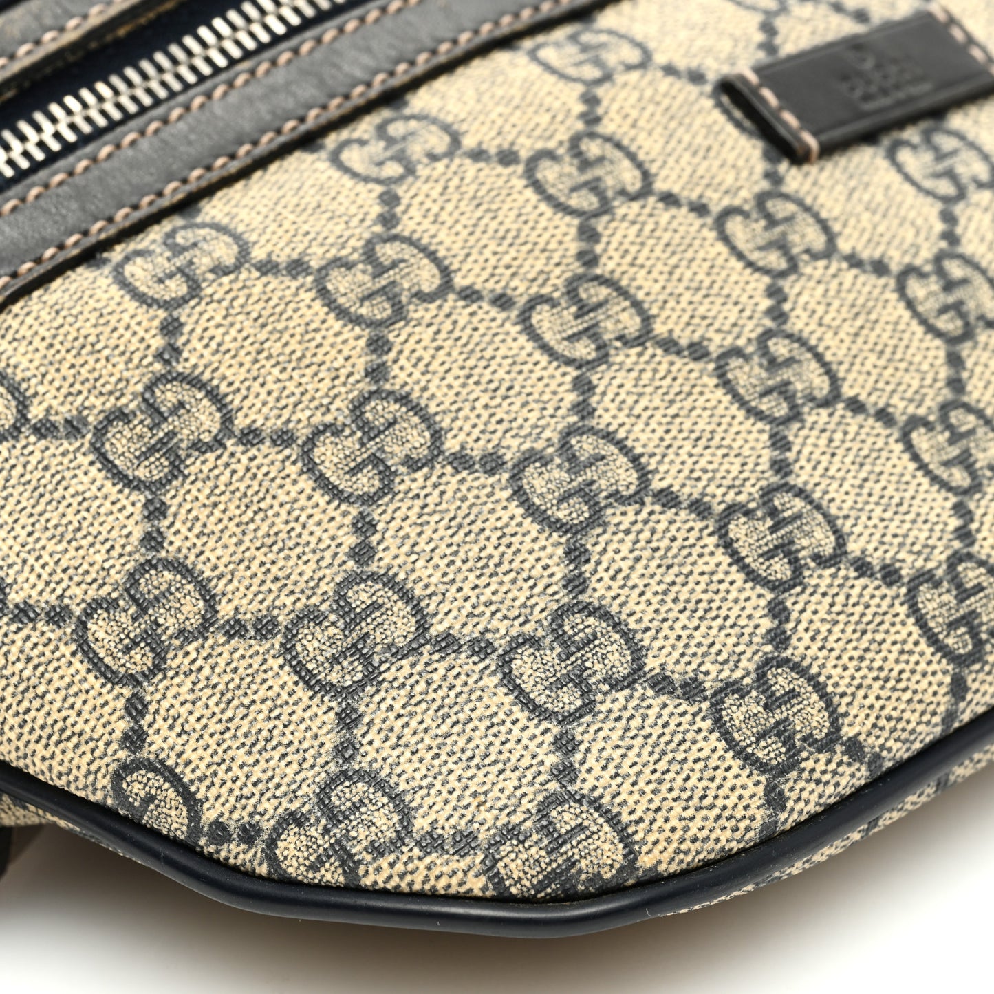 GG Plus Monogram Belt Bag Navy