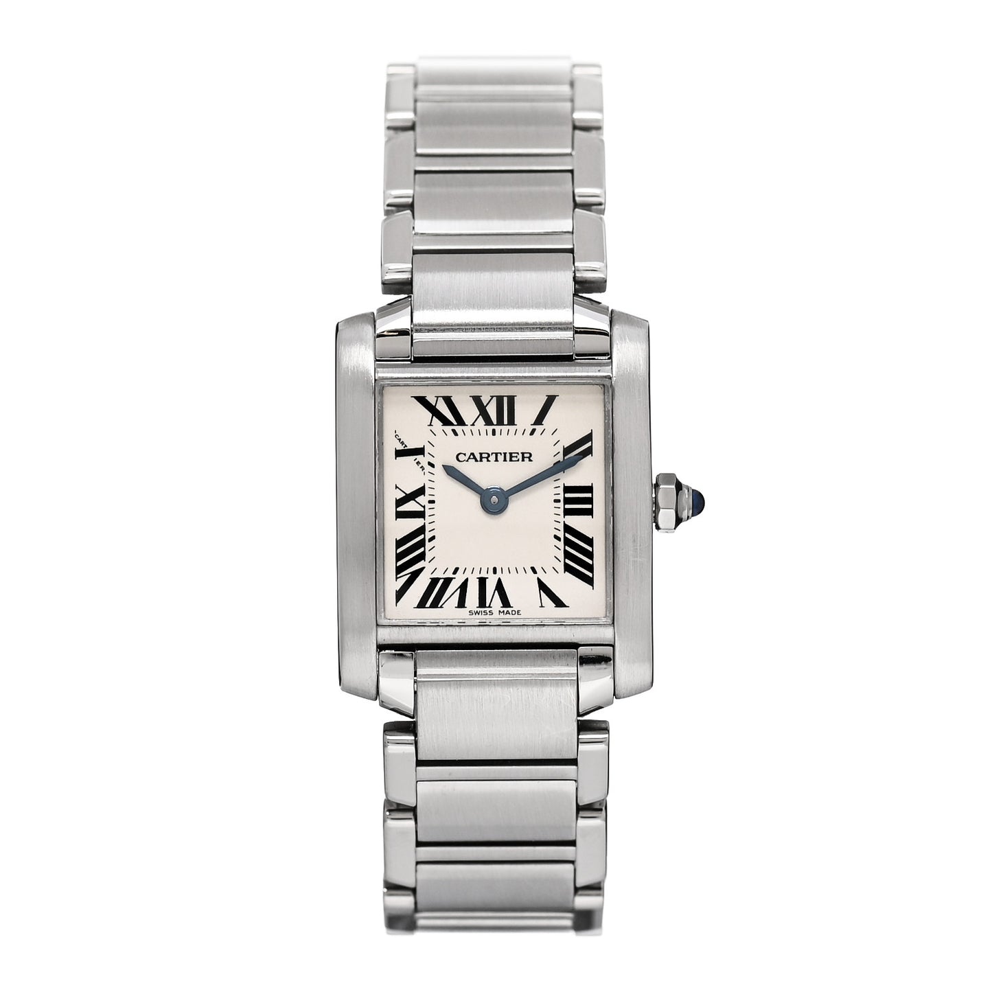 Stainless Steel 20mm Tank Francaise Quartz Watch