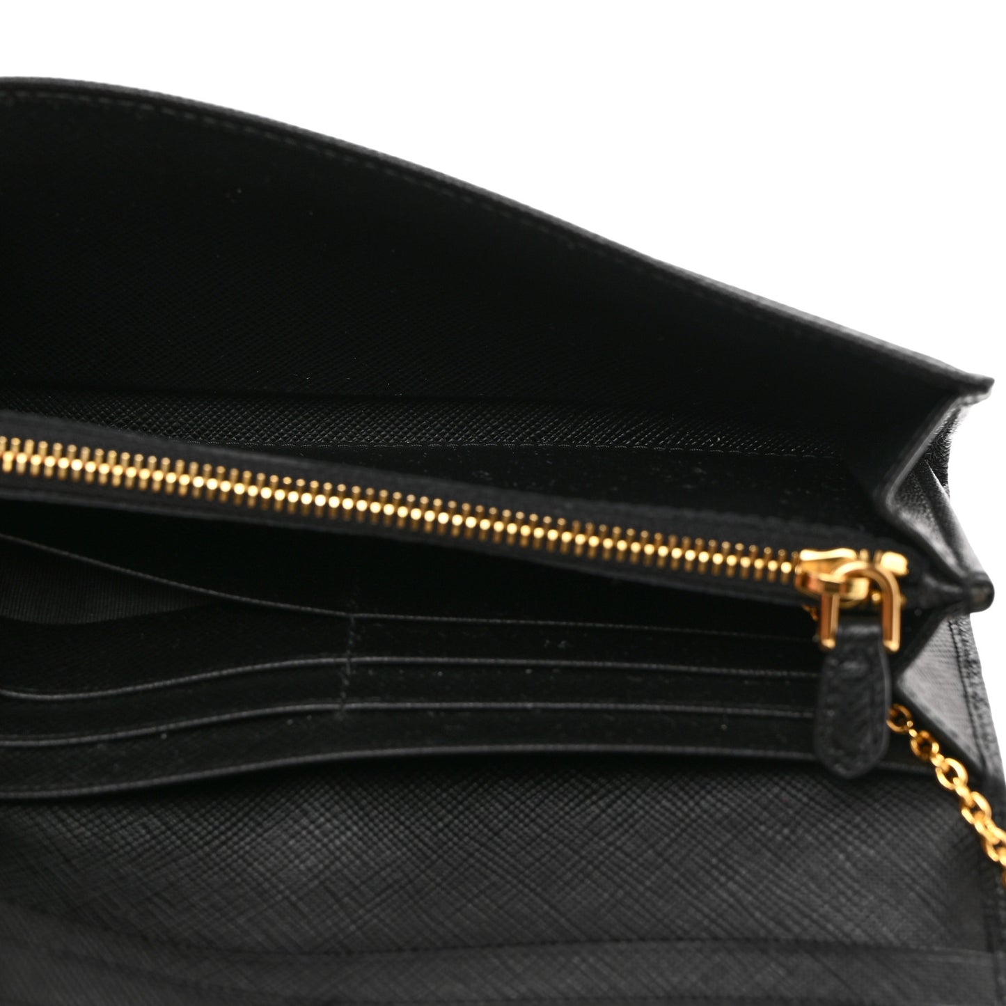 Saffiano Fiocco Bow Continental Wallet Black