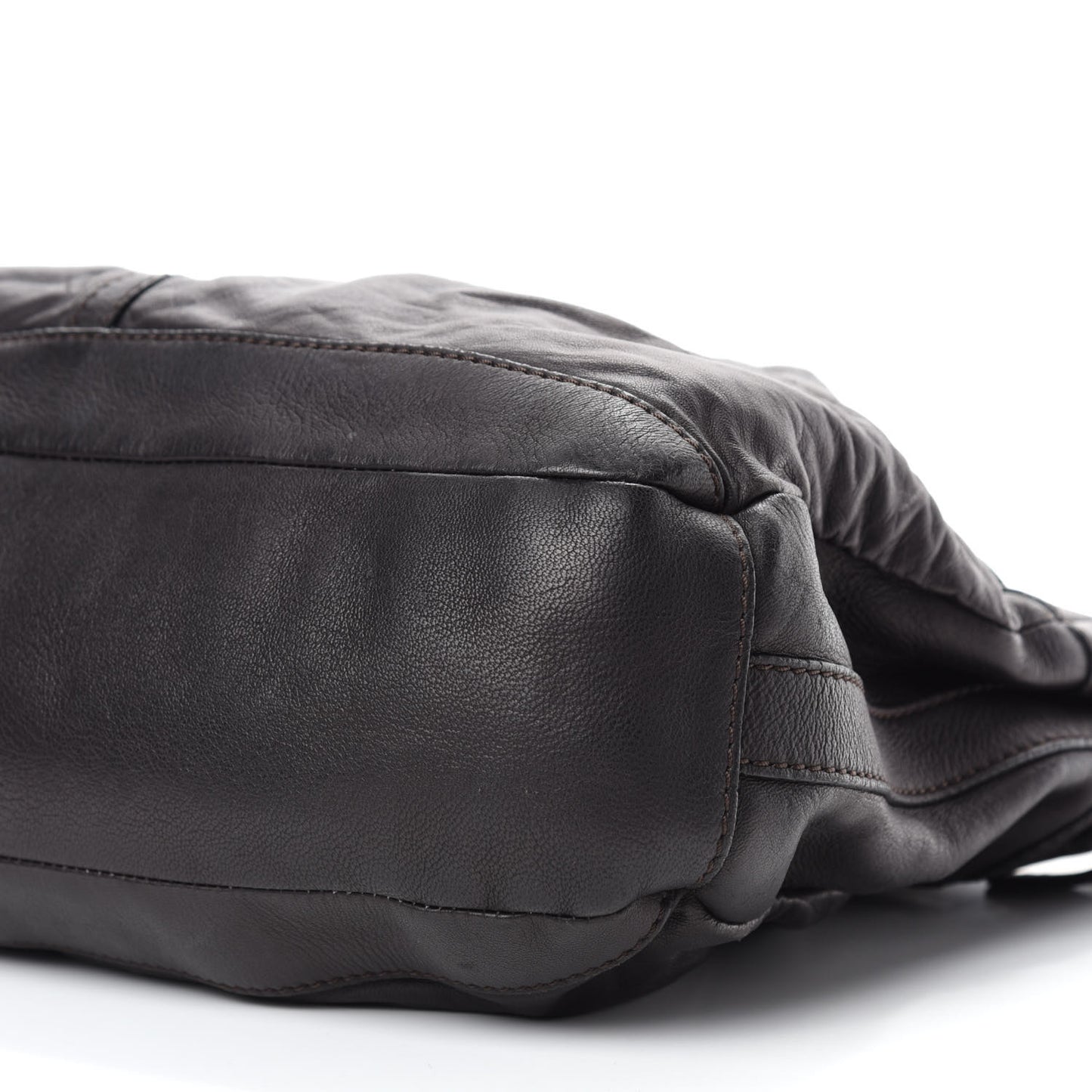 Calfskin Medium Hobo Dark Chocolate