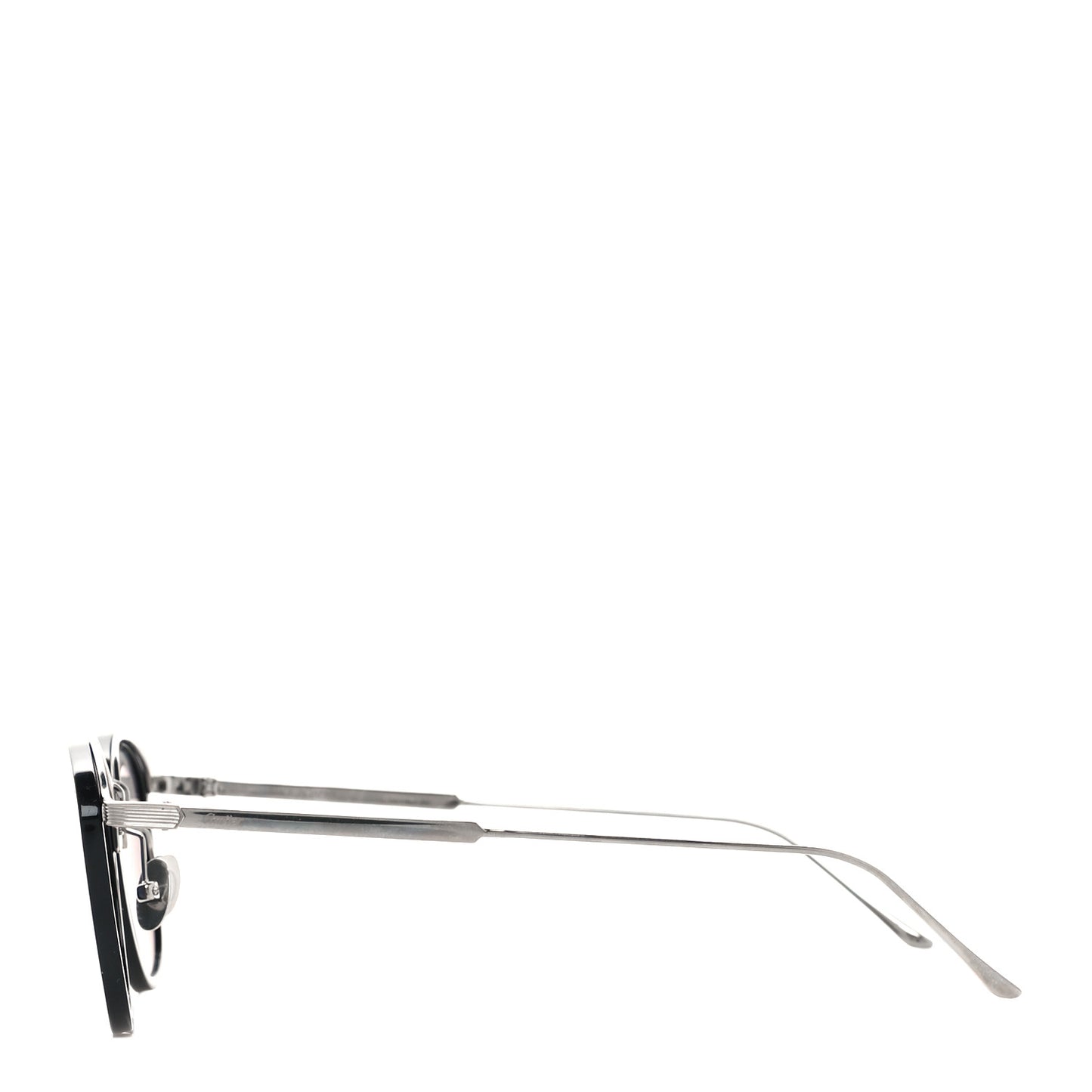 C De Cartier Sunglasses Silver Black
