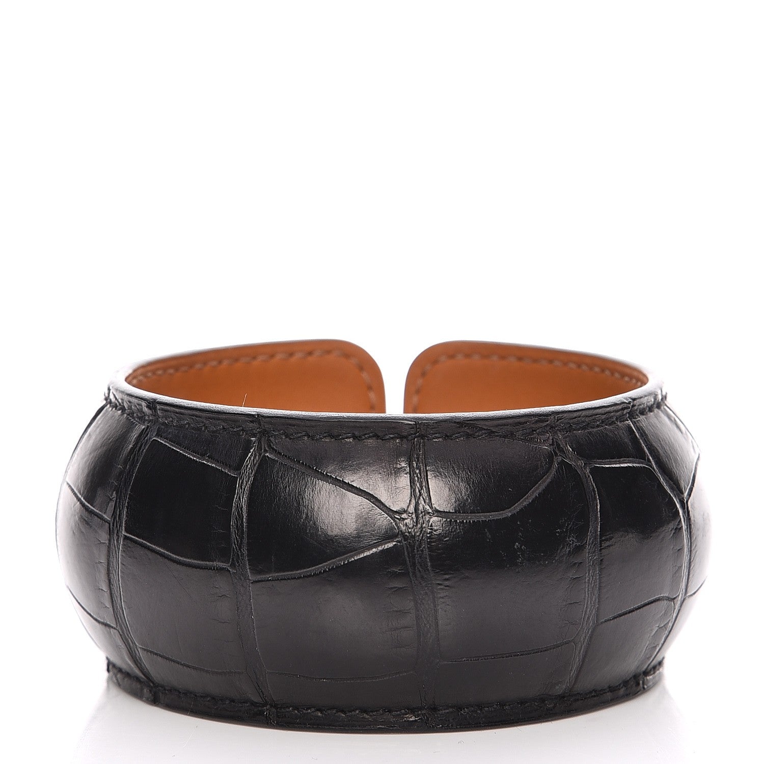 Hermes Alligator Astral Cut Bracelet S Black 3 of 5