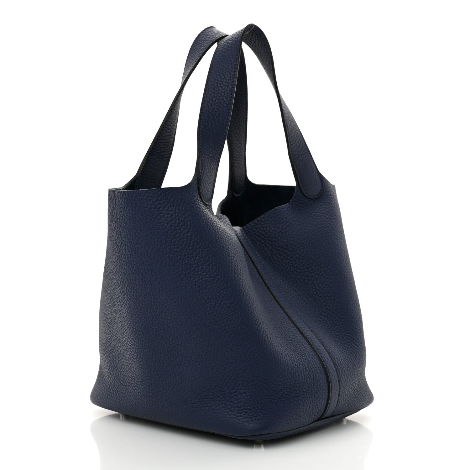 Hermes Taurillon Clemence Picotin Lock 22 MM Bleu De Malte 3 of 12