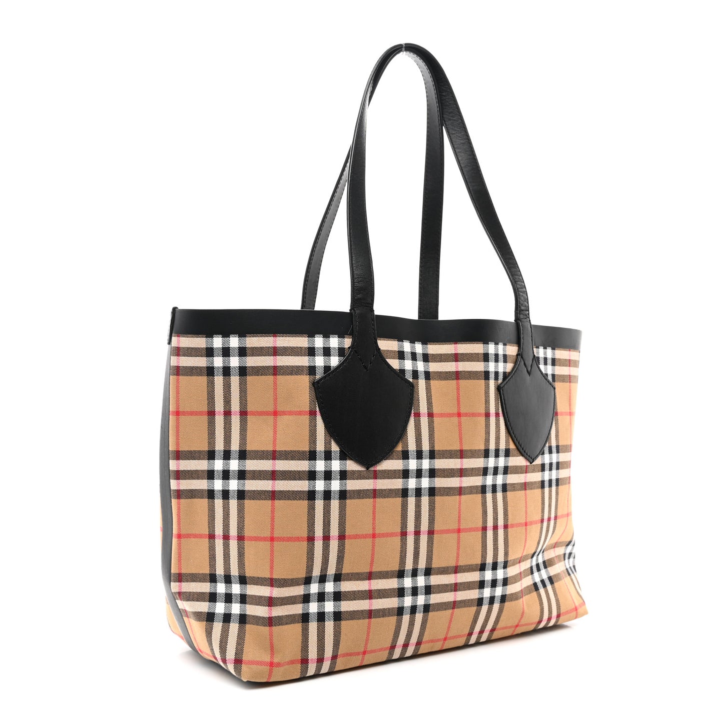 Vintage Check Medium The Giant Reversible Tote Antique Yellow Bright Red