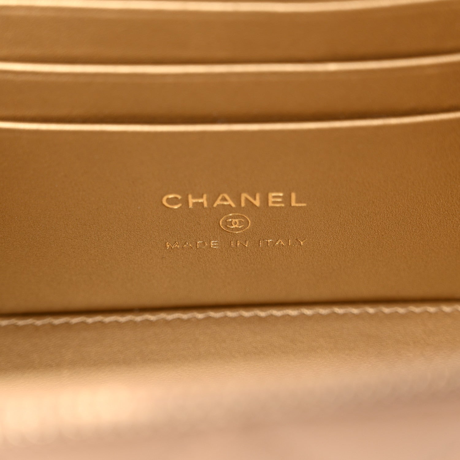 Chanel Lambskin Quilted Pearl Crush Small Vanity Case With Chain Dark Beige 6 of 11