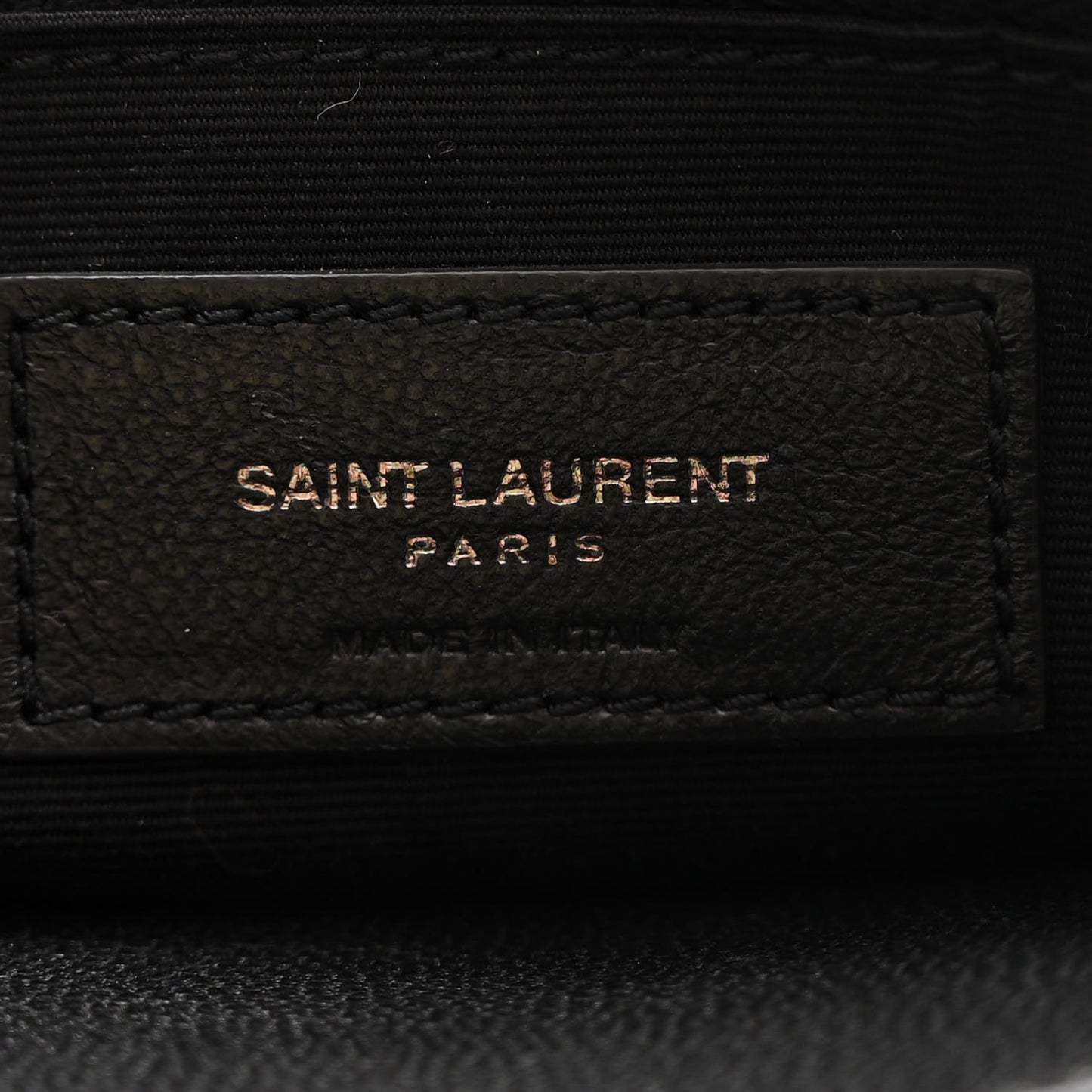 Crinkled Calfskin Matelasse Monogram Medium Niki Chain Satchel Black