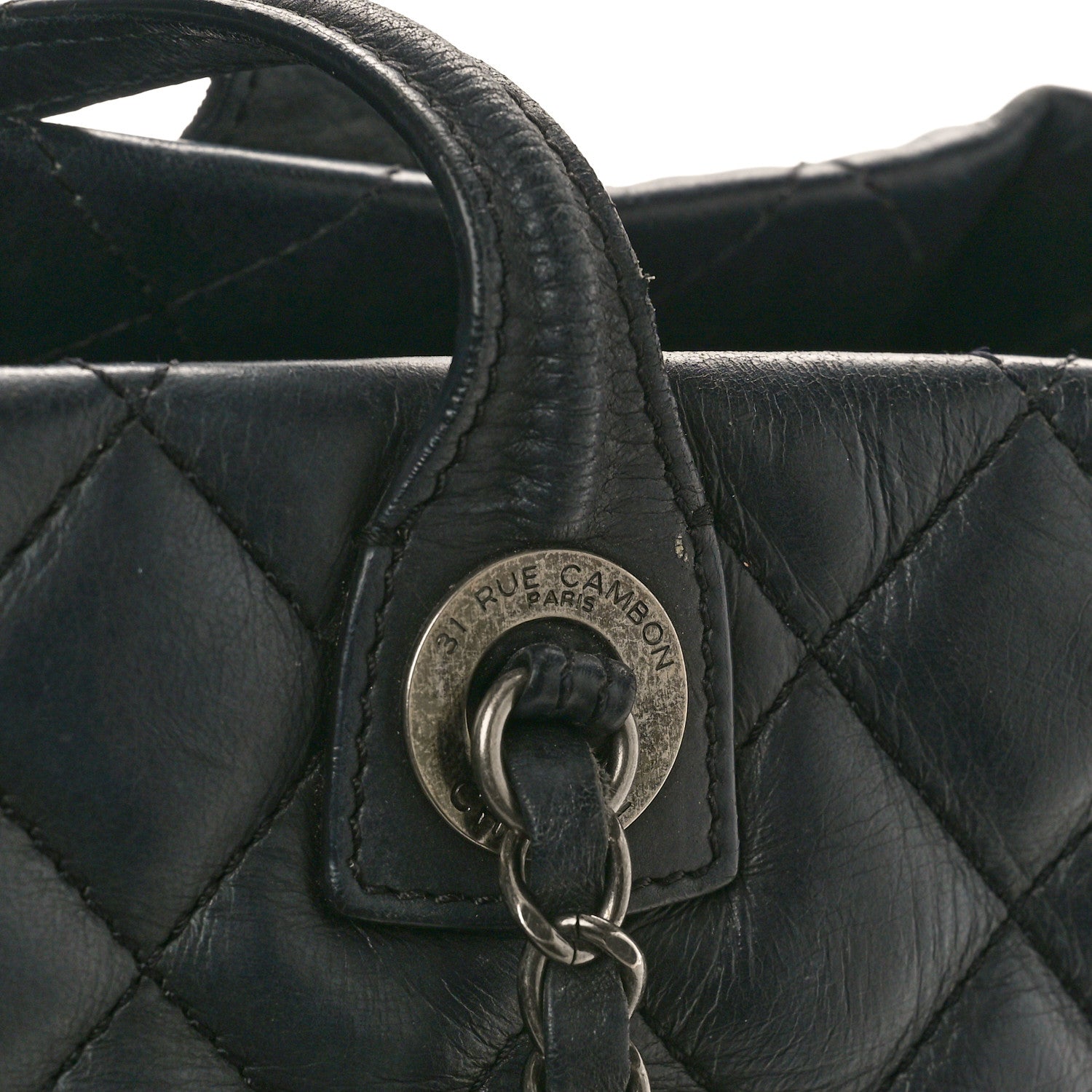 Chanel Calfskin Quilted Small Easy Shopping Tote Black 16 of 16