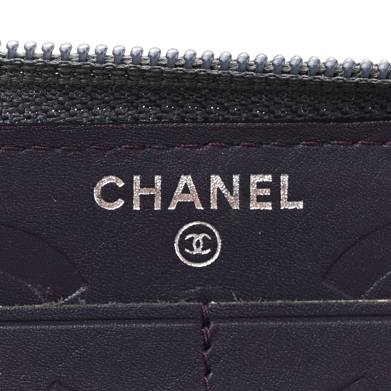 Chanel Calfskin Cambon Zip Around Organizer Wallet Purple 13 of 22