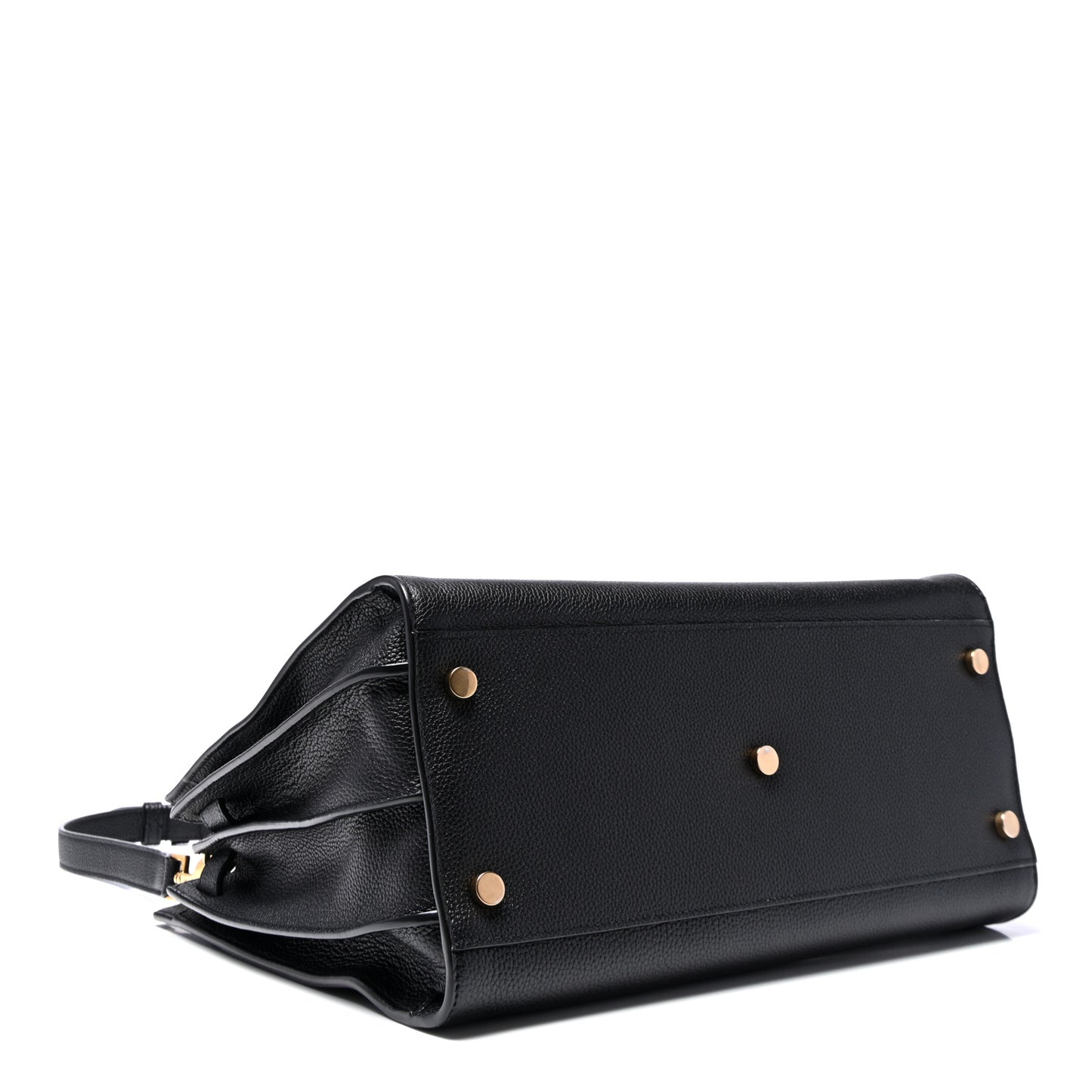 Grained Calfskin Small Supple Sac De Jour Black